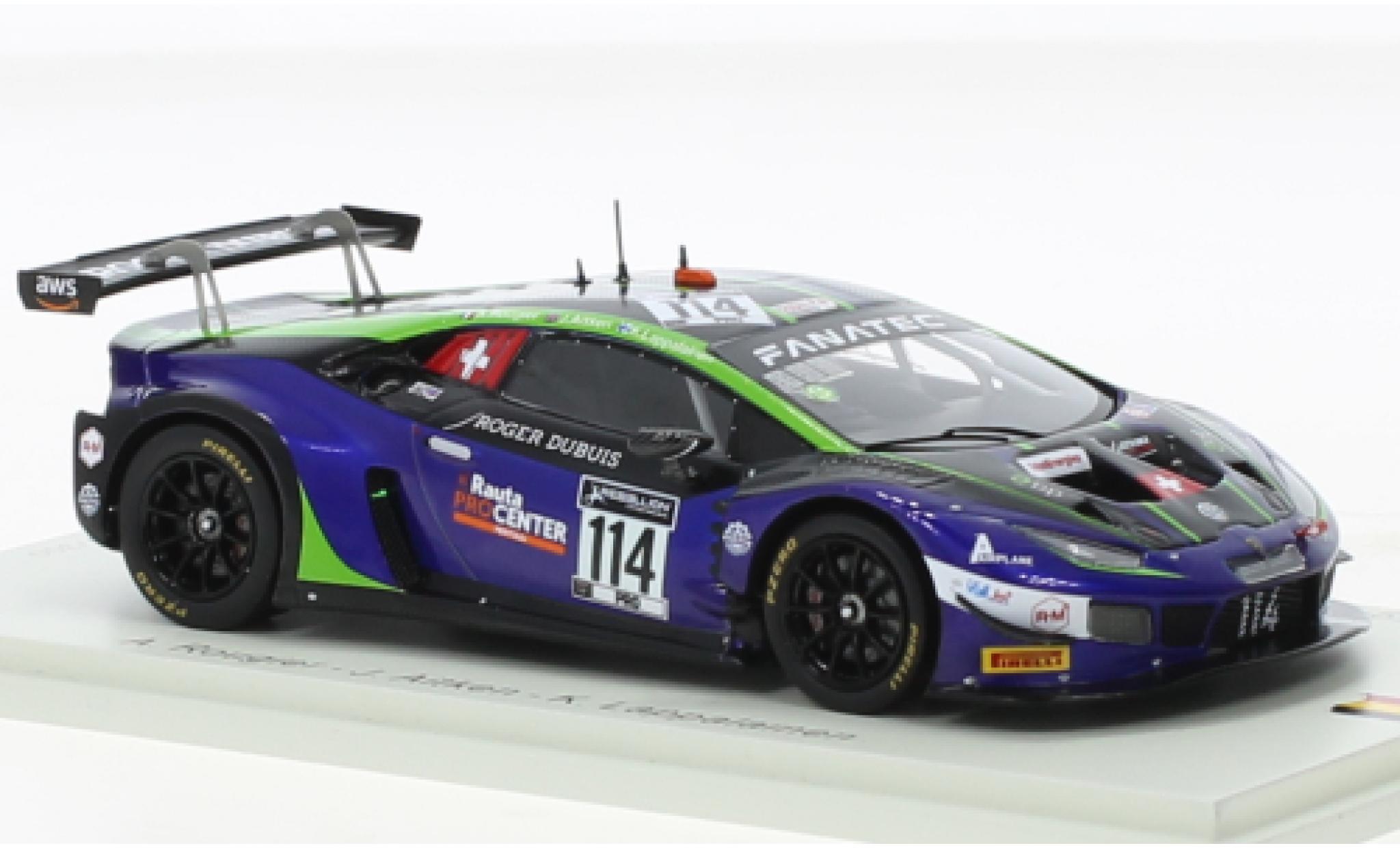 Lamborghini Huracan 1/43 Spark GT3 Evo No.114 Emil Frey Racing 24h Spa 2021 diecast model cars