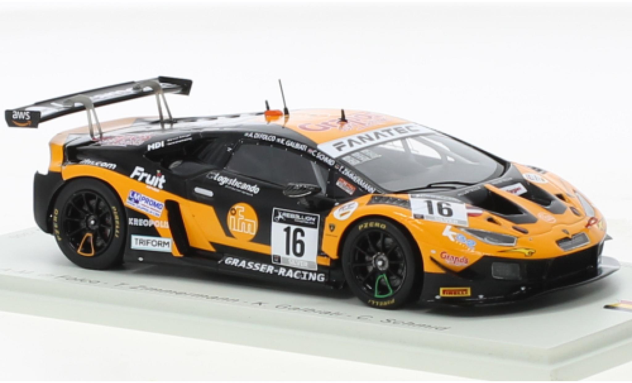 Lamborghini Huracan 1/43 Spark GT3 Evo No.16 GRT Grasser Racing Team 24h Spa 2021 diecast model cars