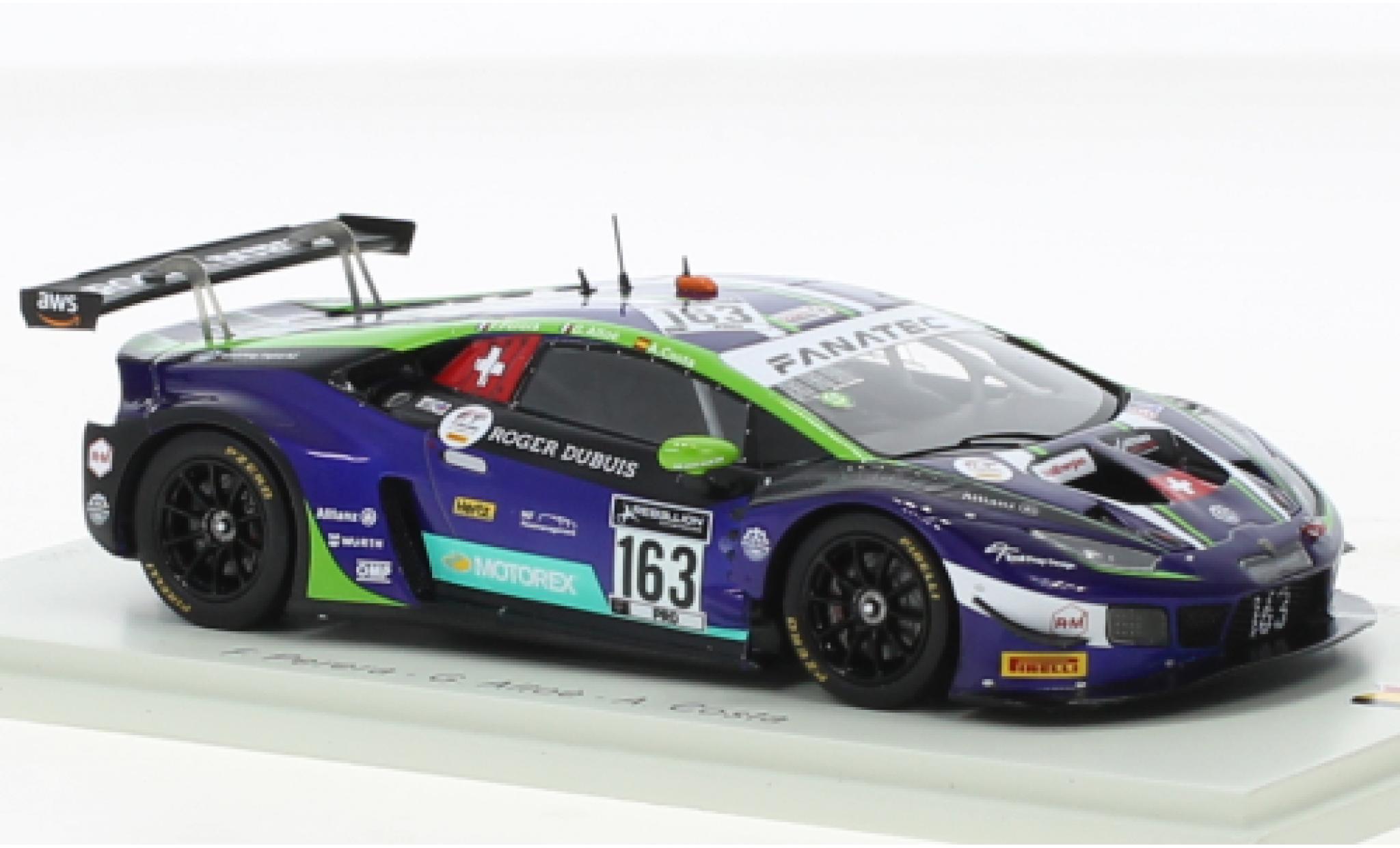 Lamborghini Huracan 1/43 Spark GT3 Evo No.163 Emil Frey Racing 24h Spa 2021 diecast model cars