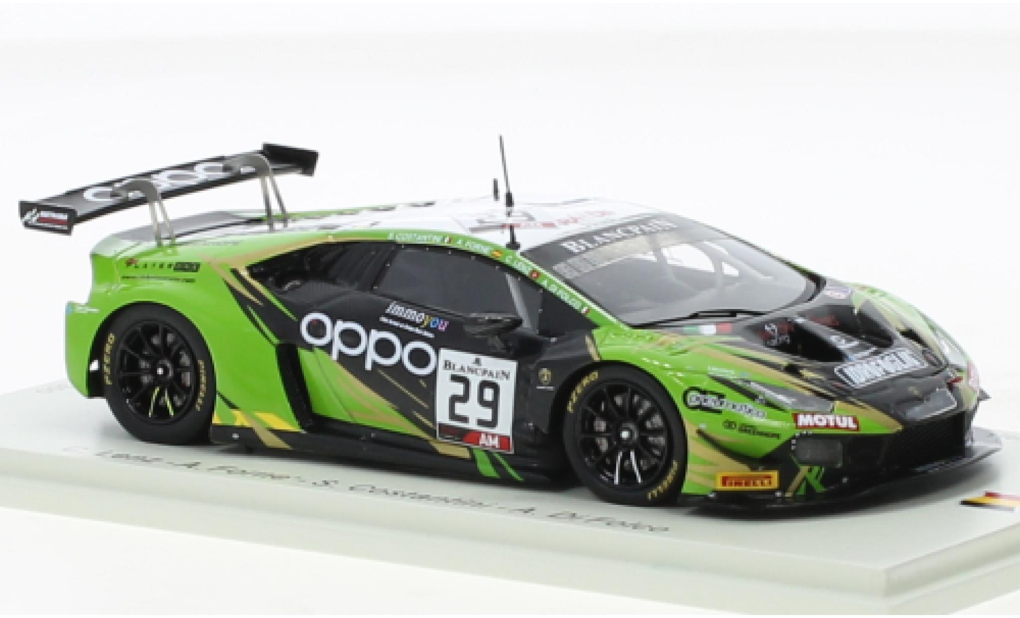 Lamborghini Huracan 1/43 Spark GT3 Evo No.29 Raton Racing by Target 24h Spa 2019 diecast model cars