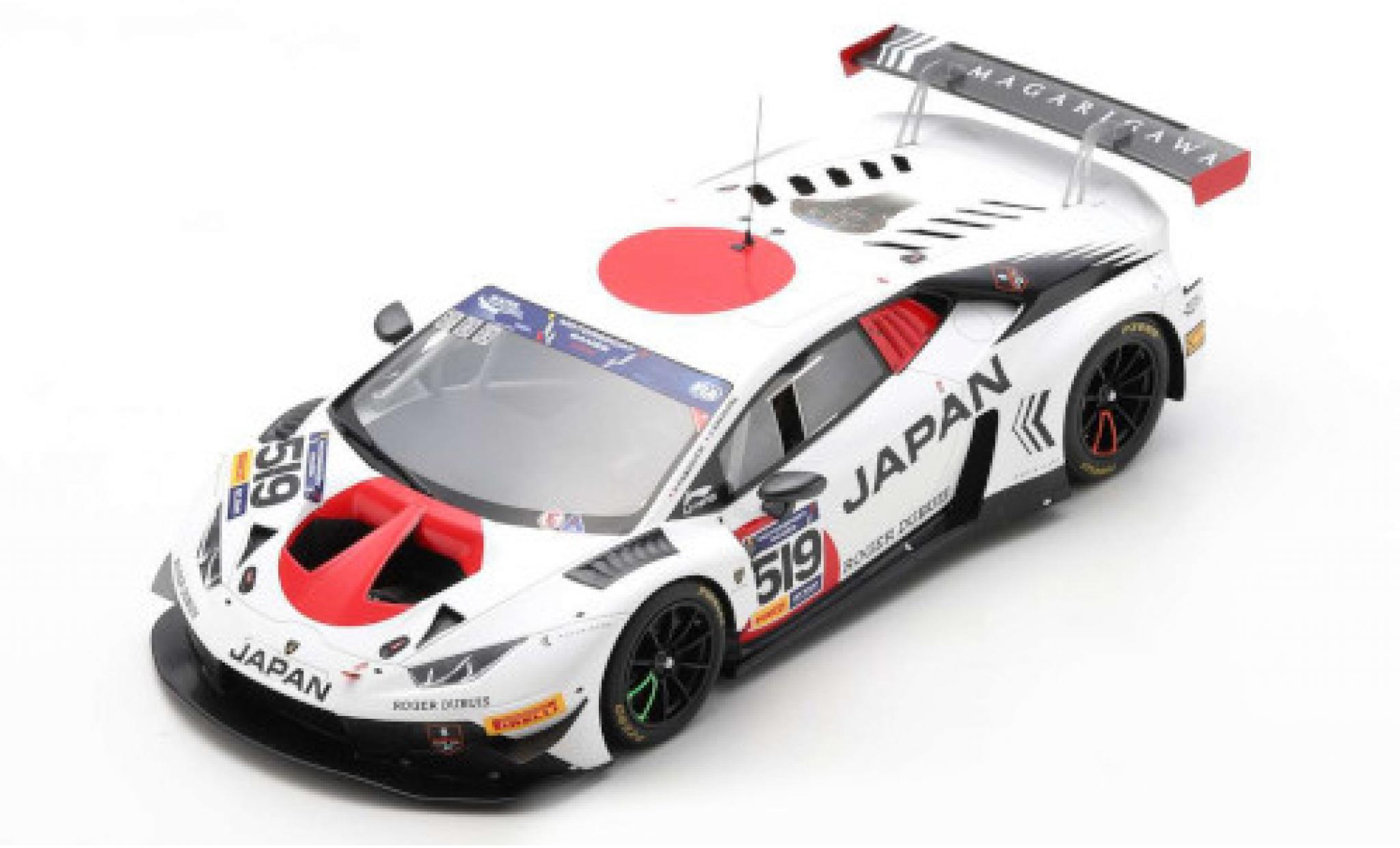Lamborghini Huracan 1/18 Spark GT3 Evo No.519 Team Japan FIA Motorsport Games GT Cup Vallelunga 2019 diecast model cars