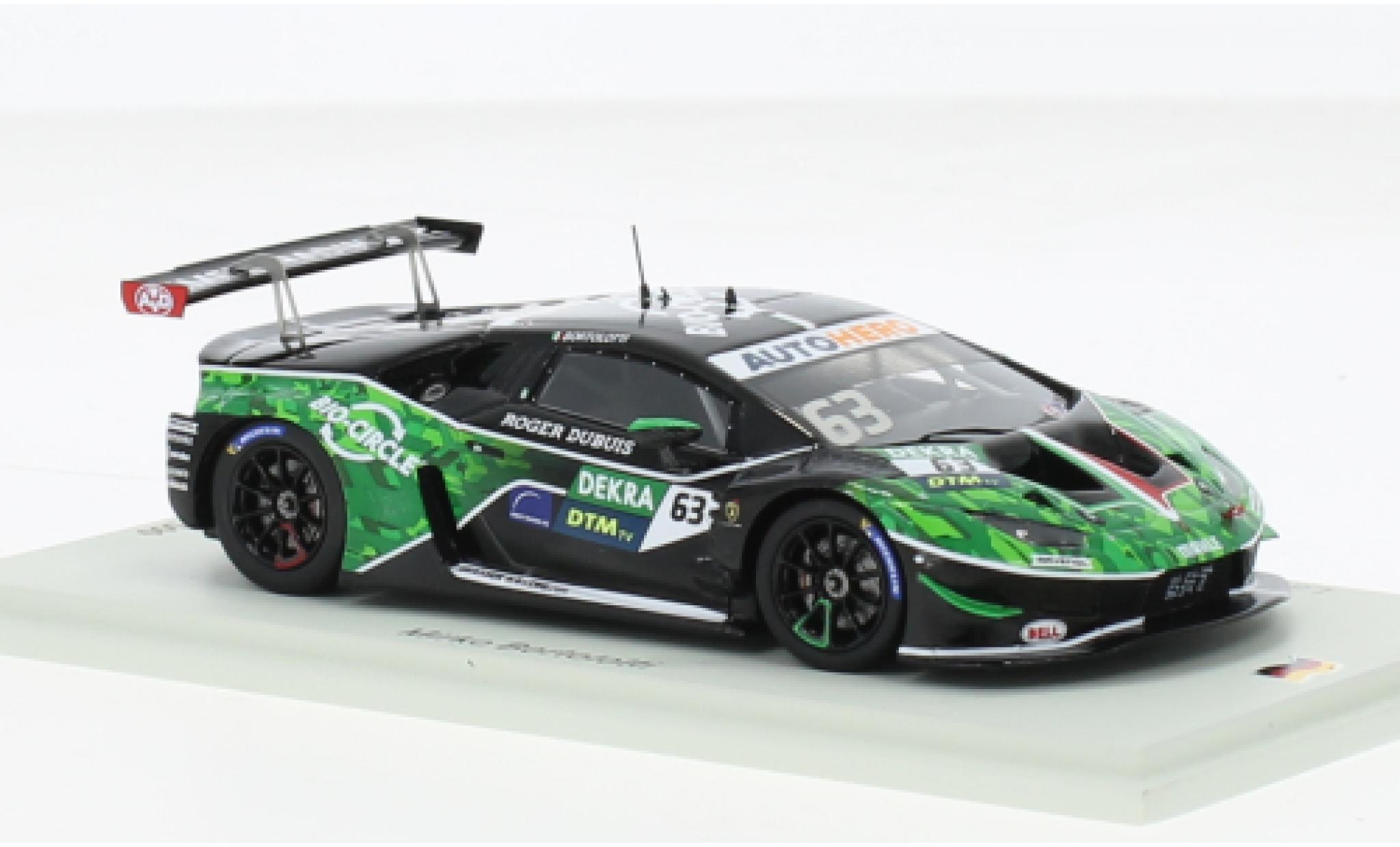Lamborghini Huracan 1/43 Spark GT3 Evo No.63 GRT Grasser Racing Team DTM 2022 diecast model cars