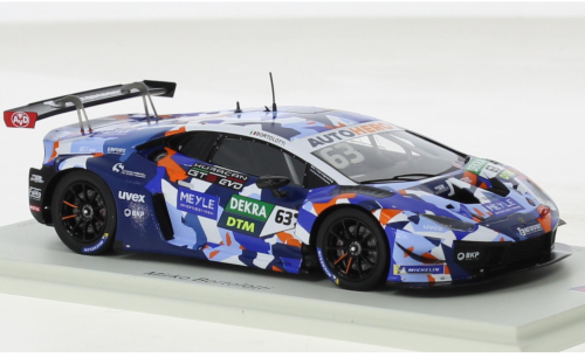 Lamborghini Huracan 1/43 Spark GT3 Evo No.63 T3 Motorsport DTM Assen 2021 diecast model cars