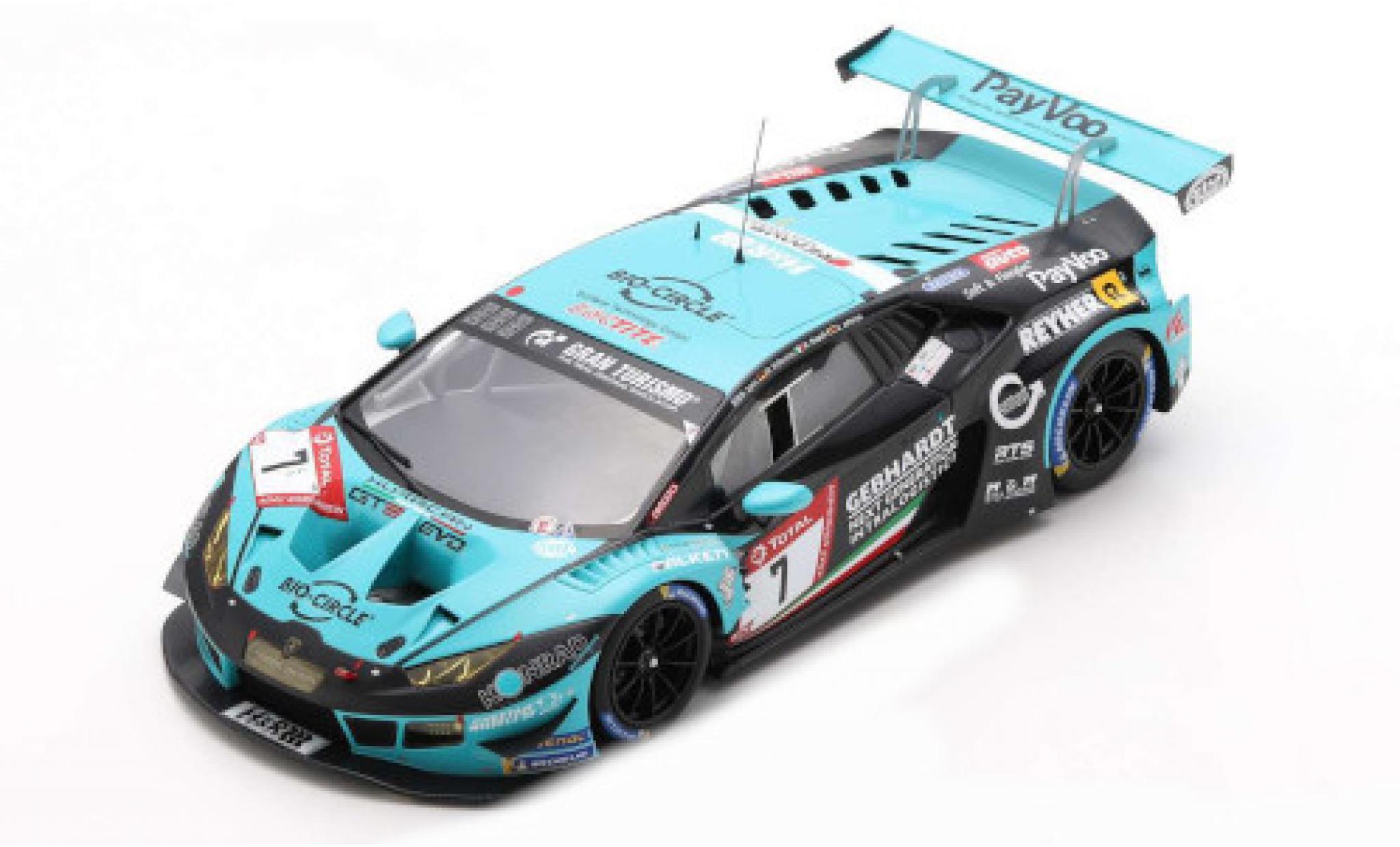 Lamborghini Huracan 1/18 Spark GT3 Evo No.7 Konrad Motorsport 24h N&uuml;rburgring 2019 diecast model cars