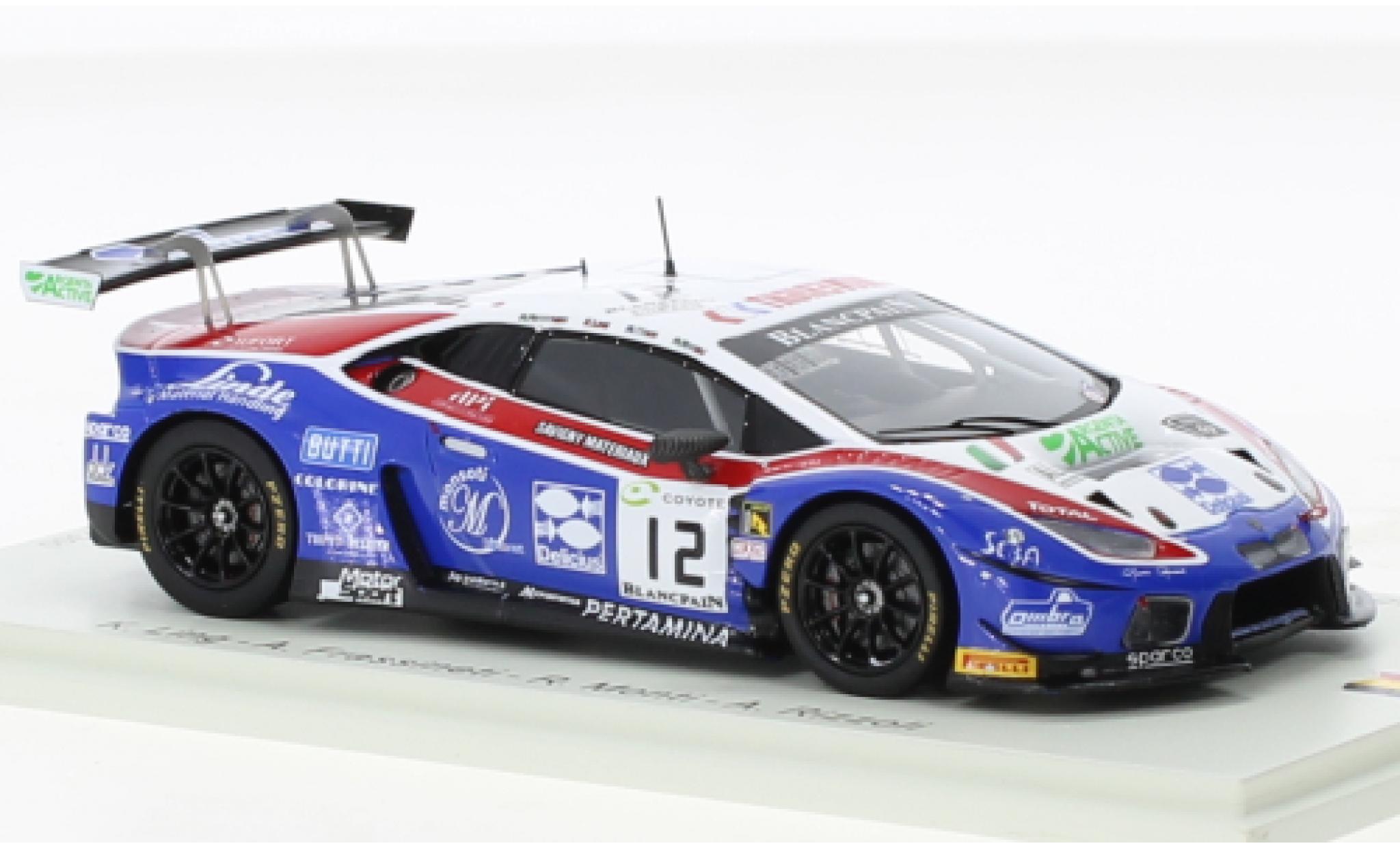 Lamborghini Huracan 1/43 Spark GT3 No.12 Ombra Racing 24h Spa 2018 diecast model cars