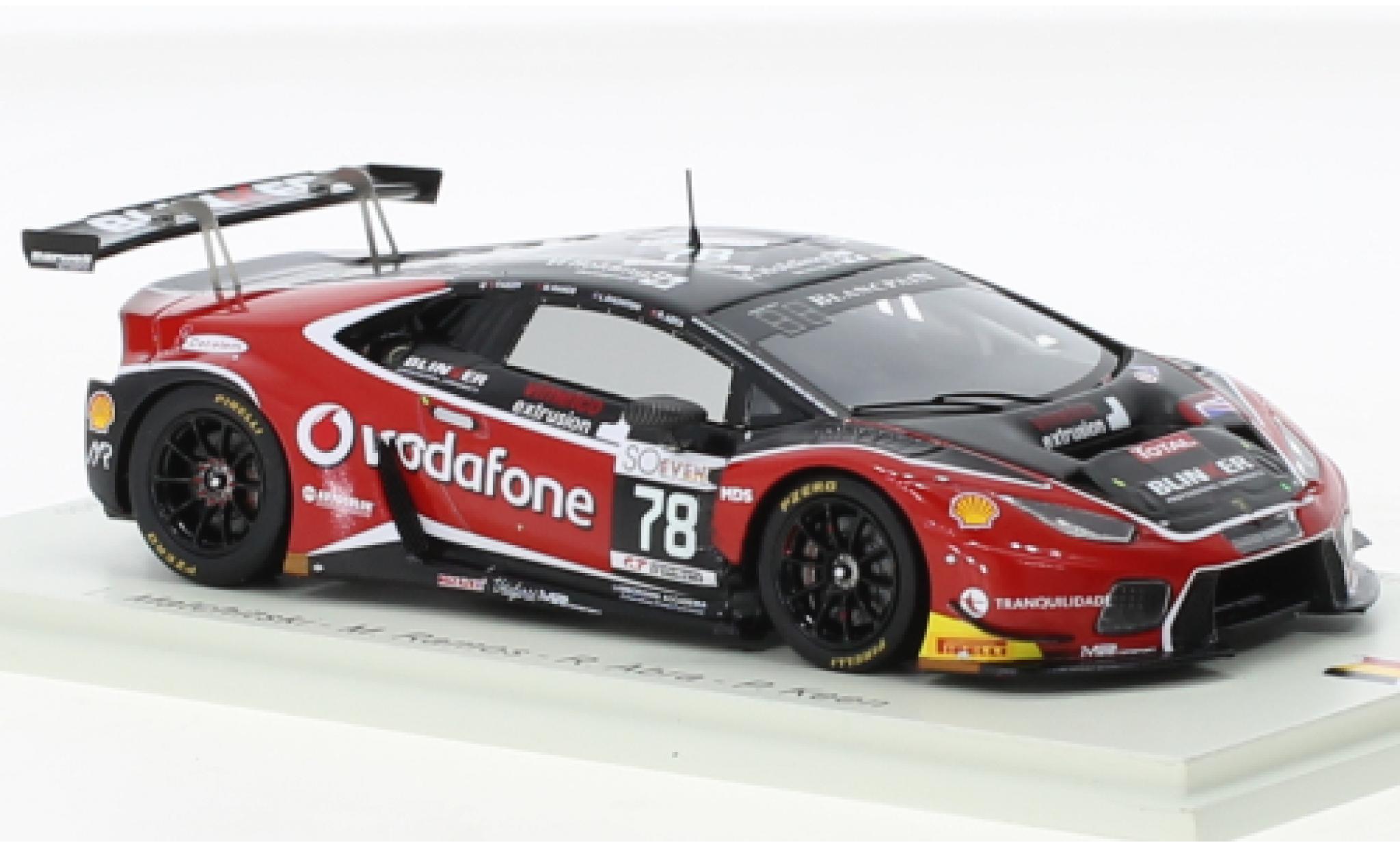 Lamborghini Huracan 1/43 Spark GT3 No.78 Barwell Motorsport 24h Spa 2017 diecast model cars