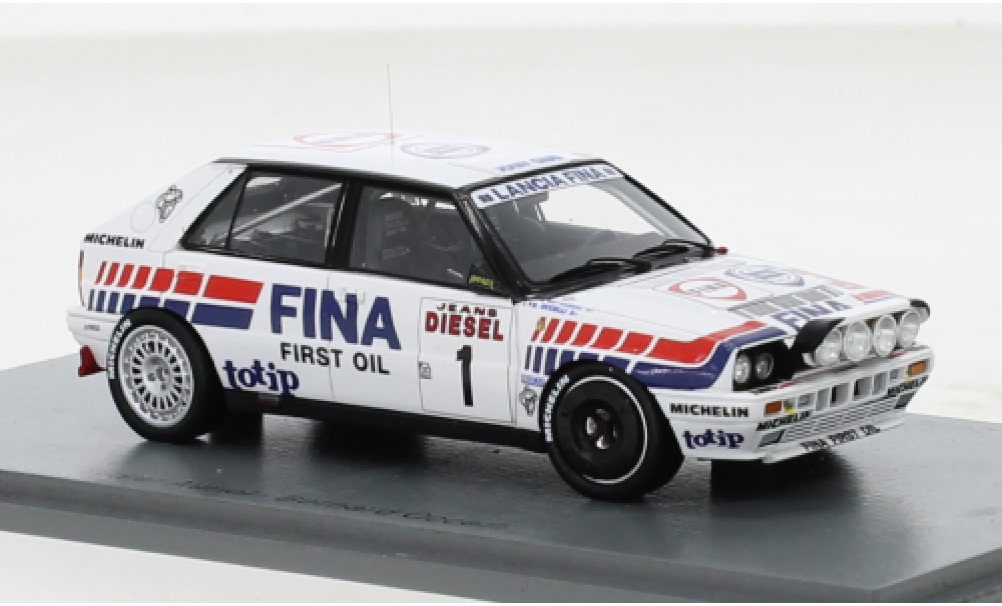 Lancia Delta 1/43 Spark HF Integrale 16V No.1 Jolly Club Fina Rally WM Rally San Remo 1991 diecast model cars