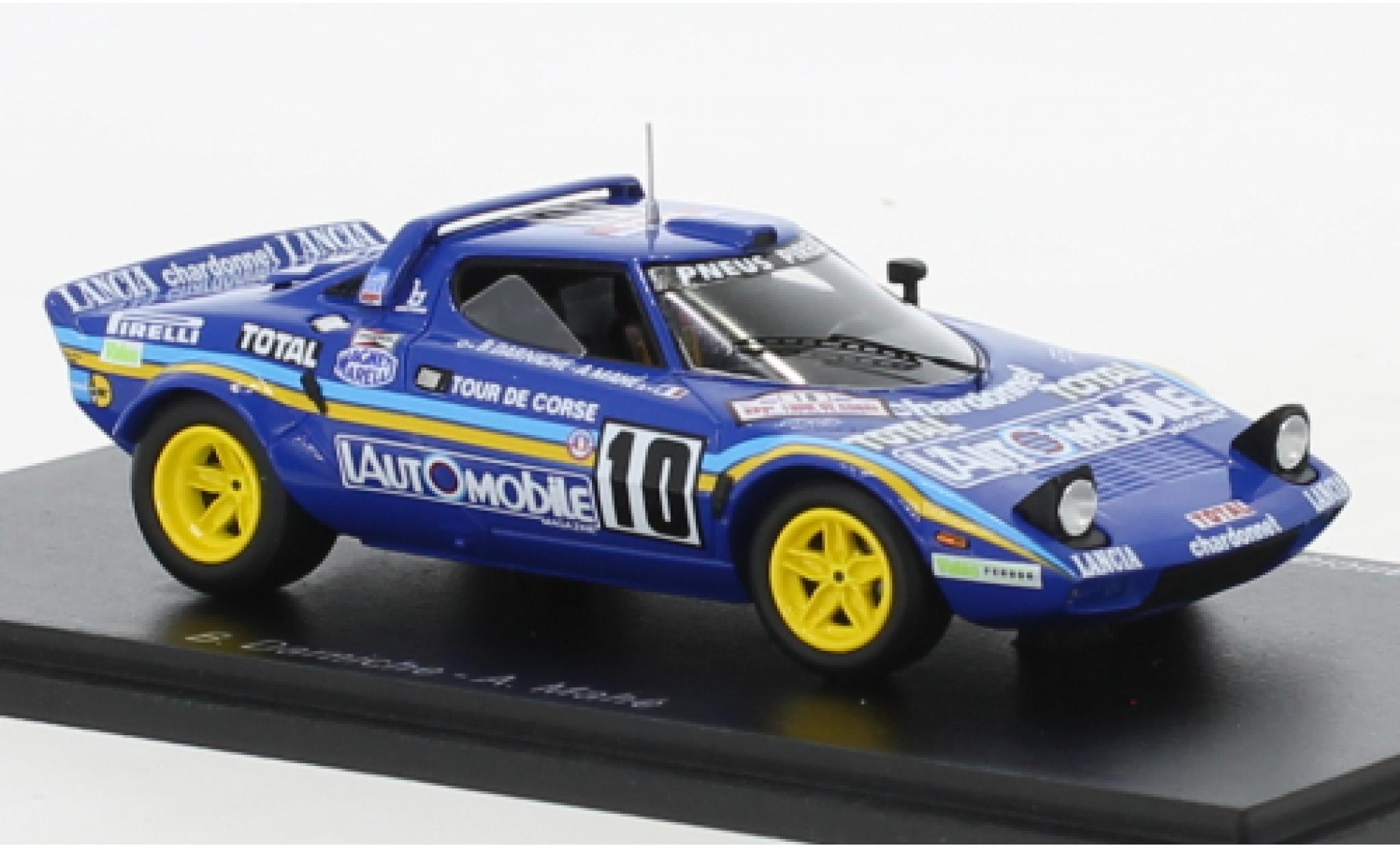 Lancia Stratos 1/43 Spark HF No.10 Rally WM Tour de Corse 1981 diecast model cars