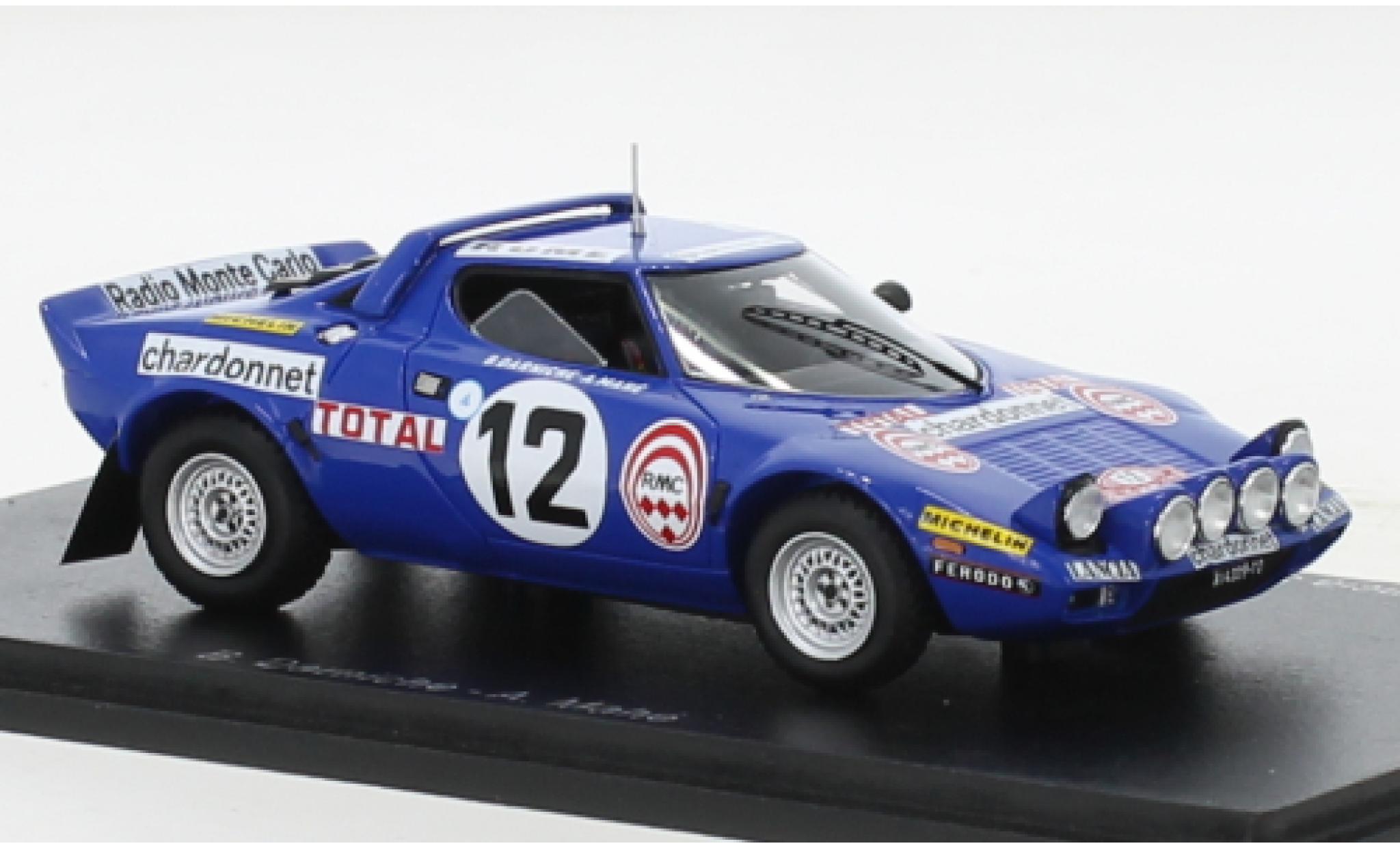 Lancia Stratos 1/43 Spark HF No.12 Rally WM Rally Monte Carlo 1976 diecast model cars