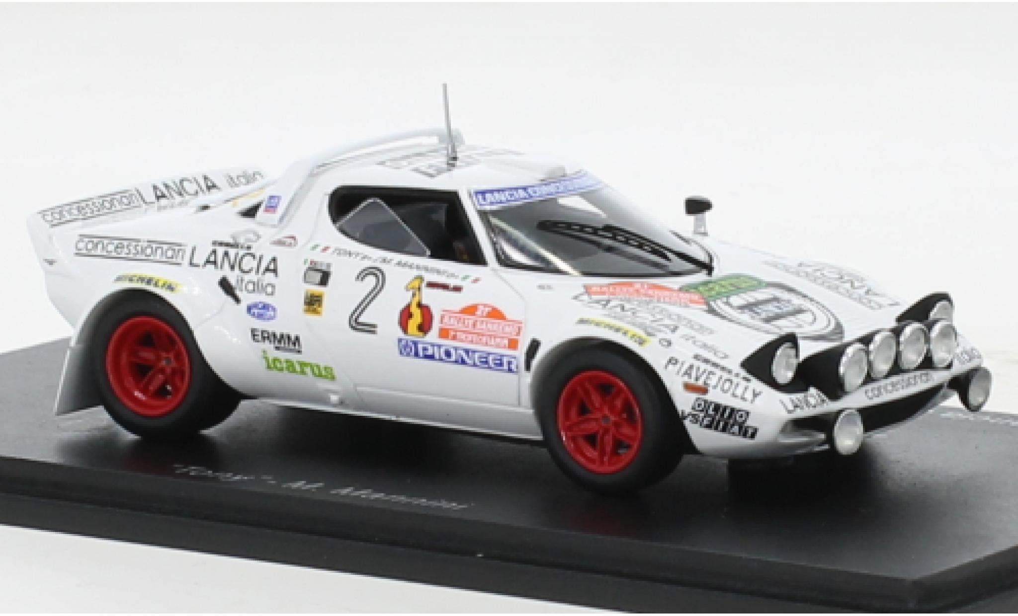 Lancia Stratos 1/43 Spark HF No.2 Rally WM Rally San Remo 1979 diecast model cars