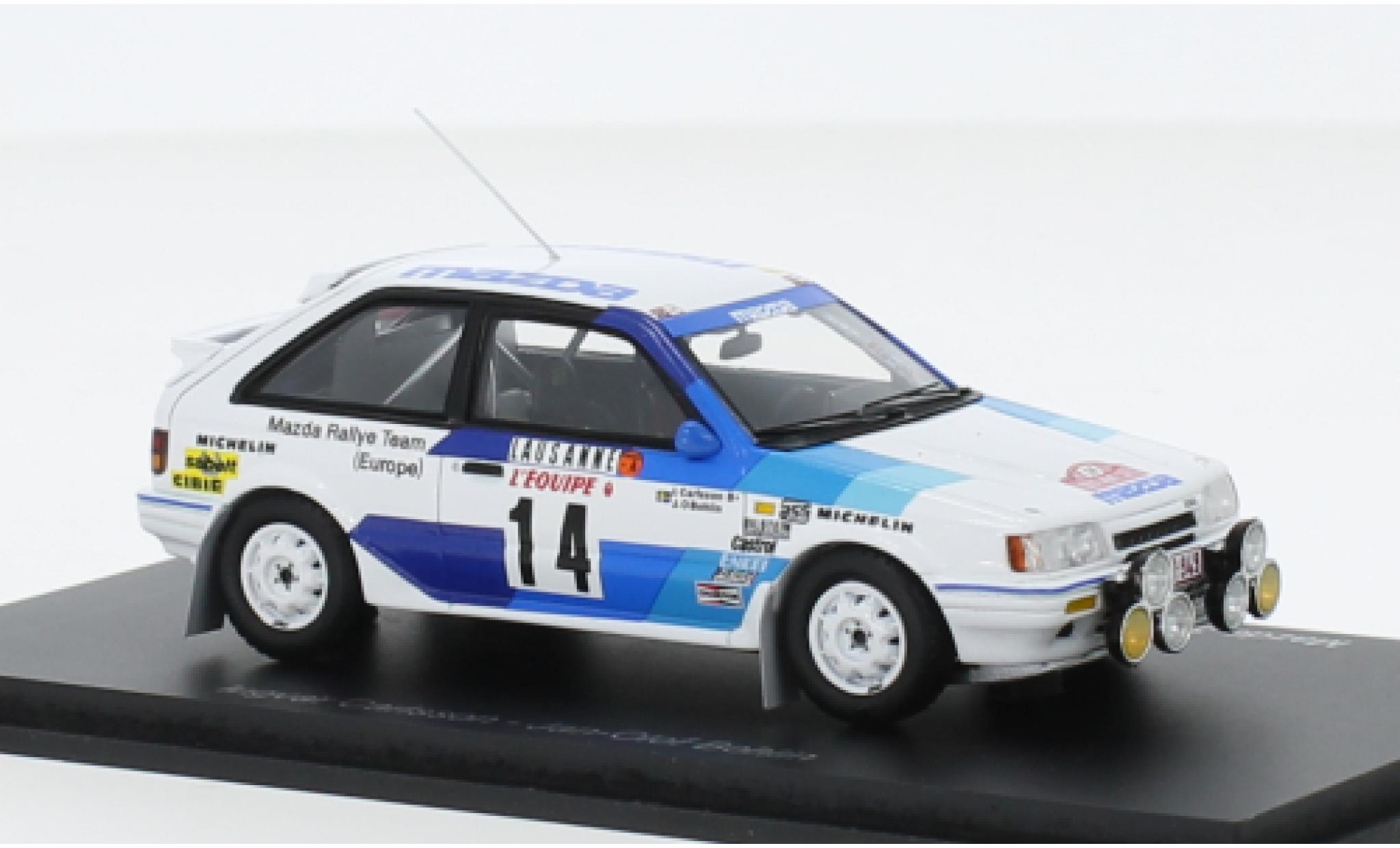 Mazda 323 1/43 Spark 4WD No.14 Rally Team Europe Rally WM Rally Monte Carlo 1986 diecast model cars