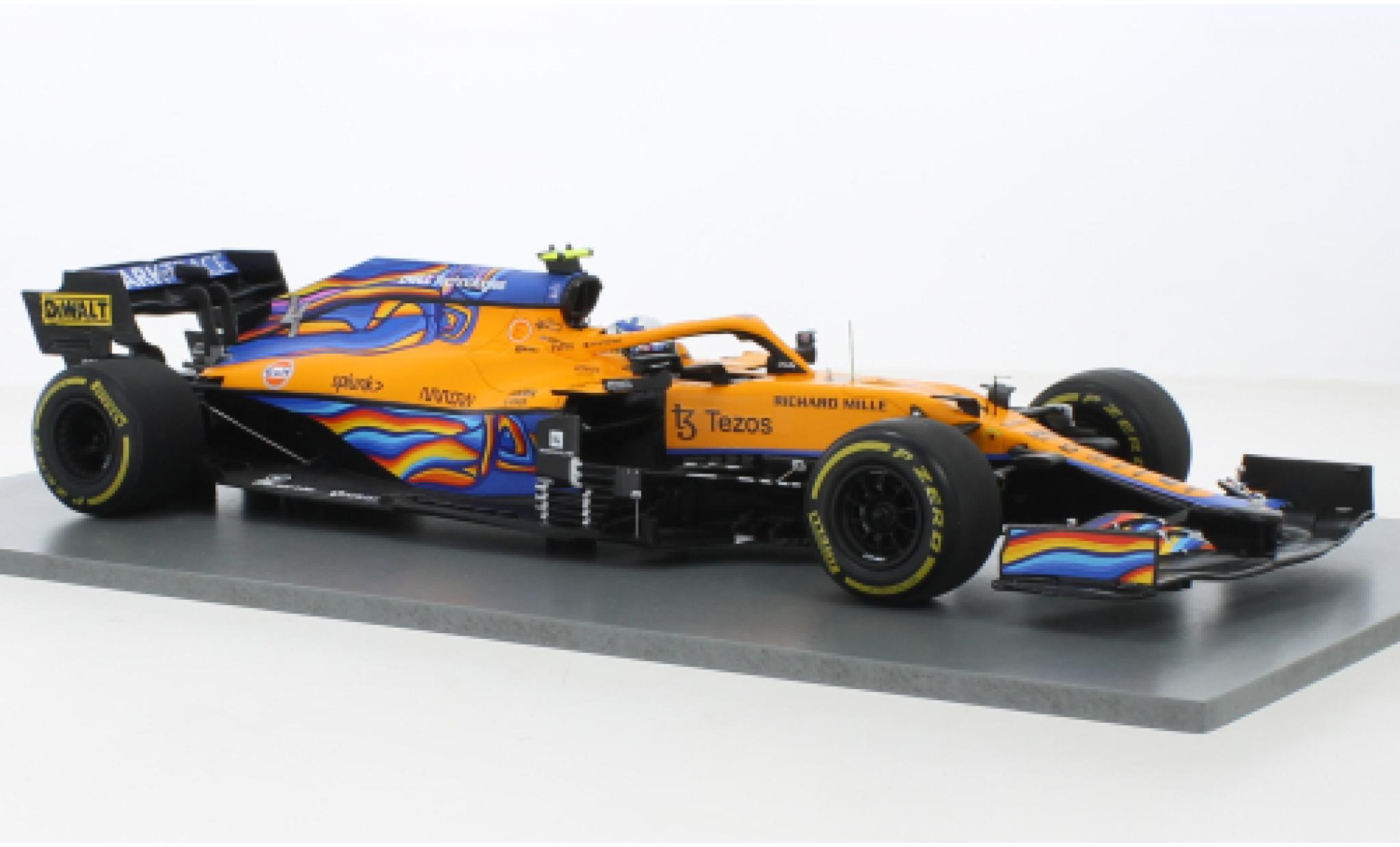 McLaren F1 1/43 Spark MCL35M No.4 Team Formel 1 GP Abu Dhabi 2021 diecast model cars