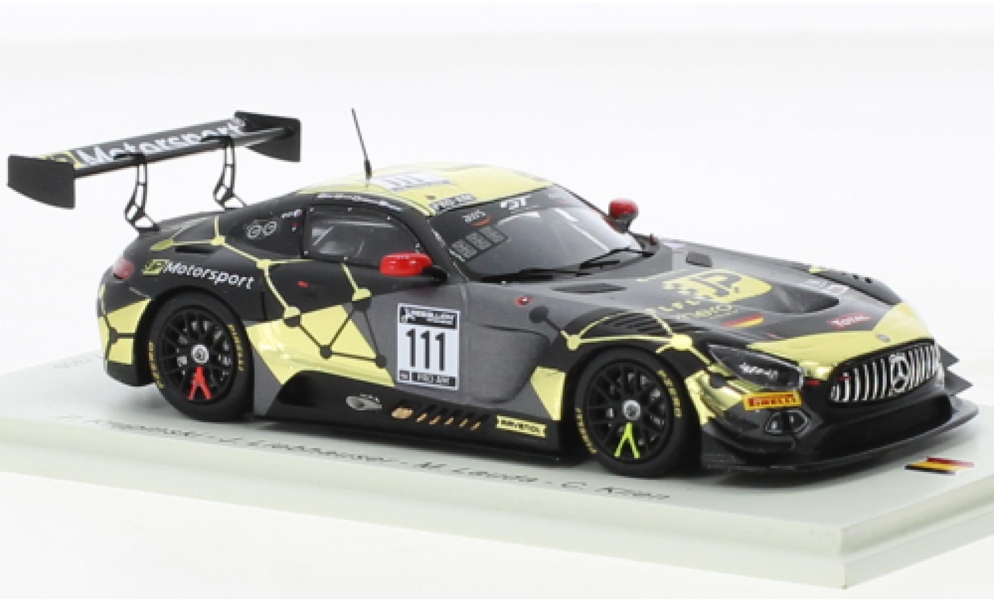 Mercedes AMG GT 1/43 Spark 3 No.111 JP Motorsport 24h Spa 2020 diecast model cars