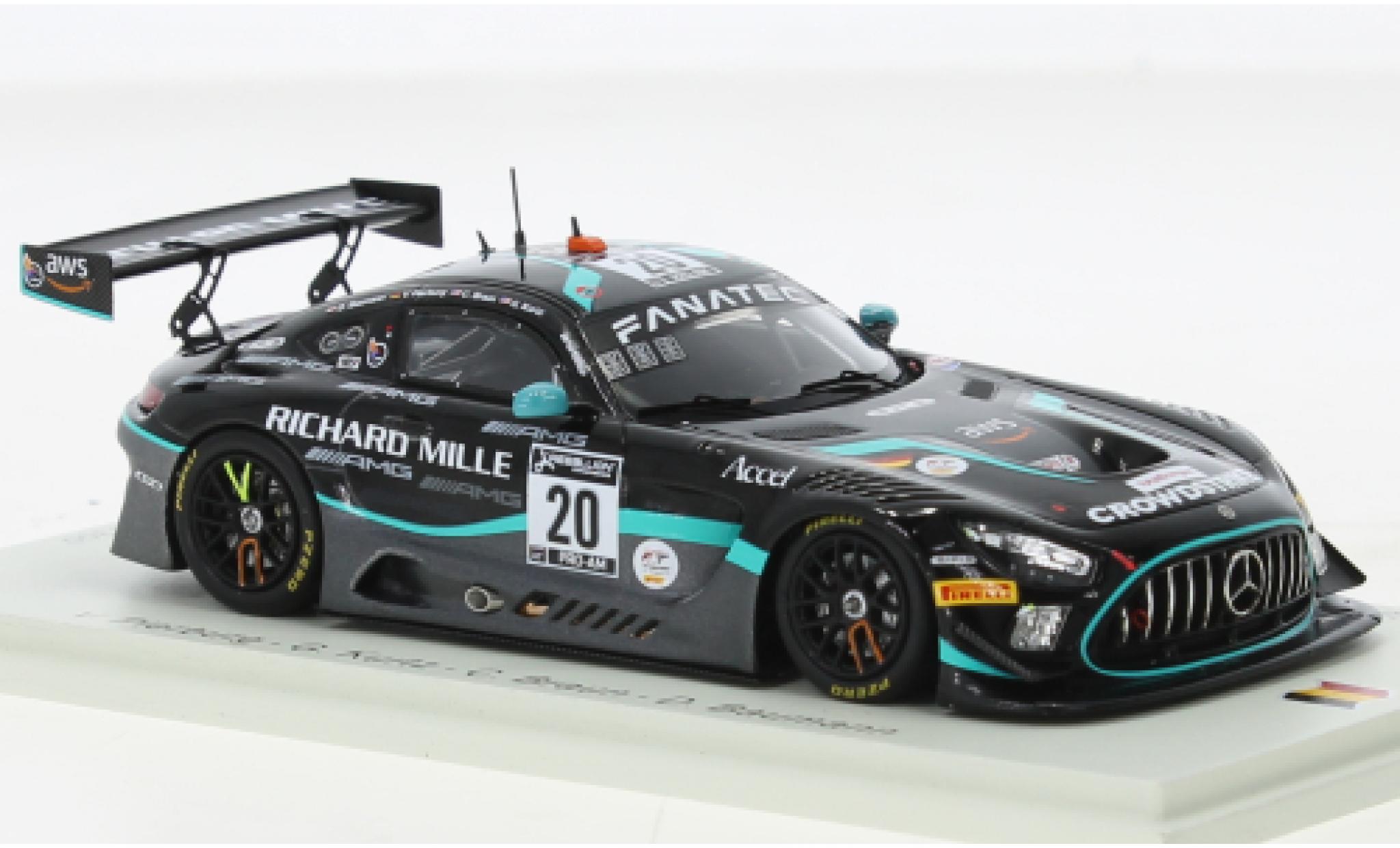 Mercedes AMG GT 1/43 Spark 3 No.20 SPS Automotive Performance 24h Spa 2021 diecast model cars