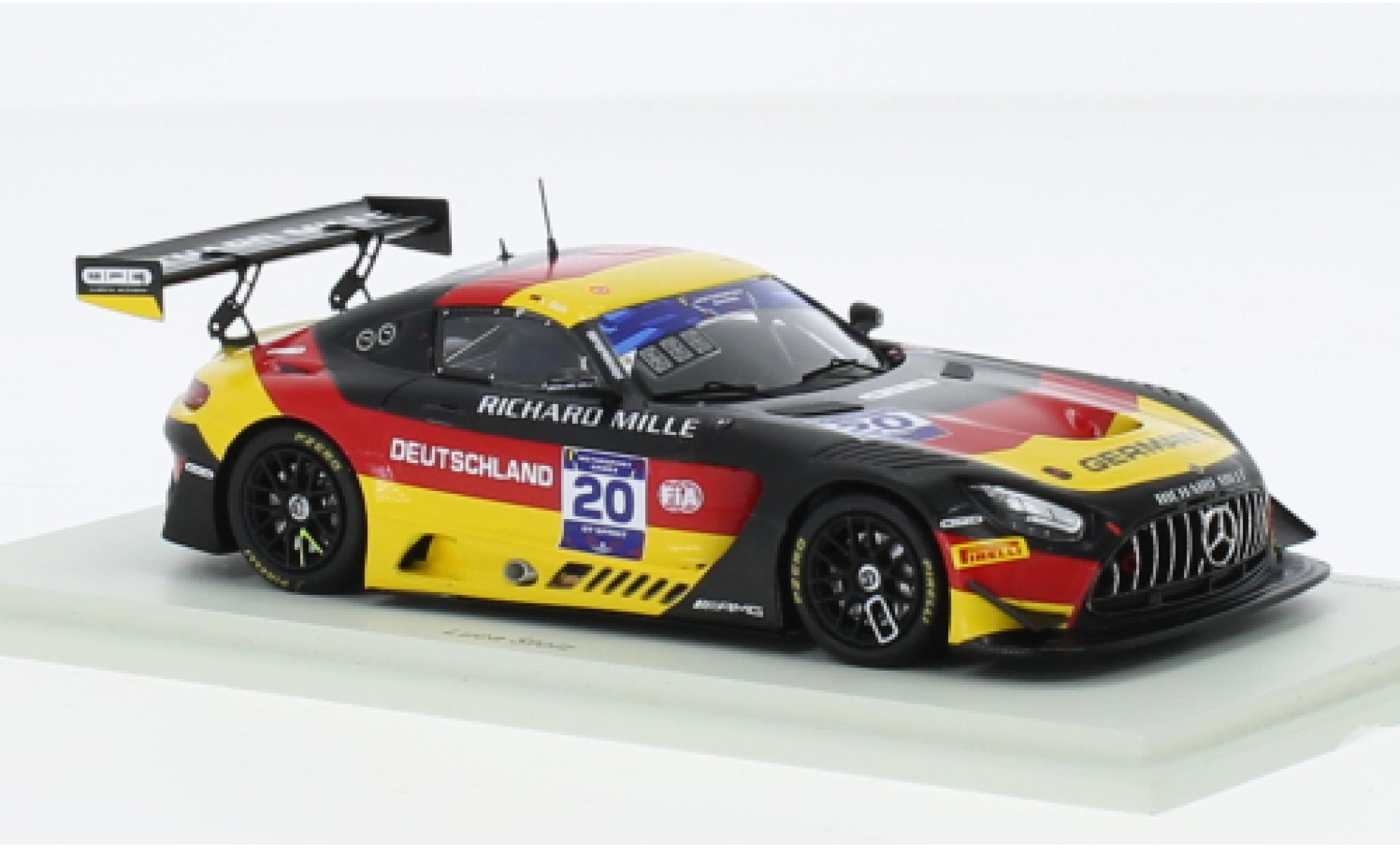 Mercedes AMG GT 1/43 Spark 3 No.20 Team Allemagne FIA Motorsport Games GT Sprint Cup Paul Ricard 2022 diecast model cars