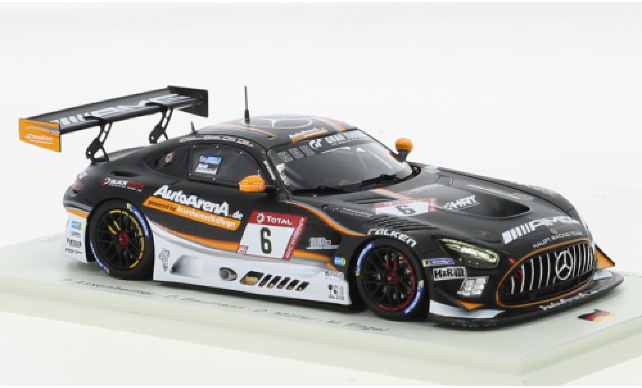 Mercedes AMG GT 1/43 Spark 3 No.6 AMG Team HRT AutoArenA 24h Nuerburgring 2020 diecast model cars