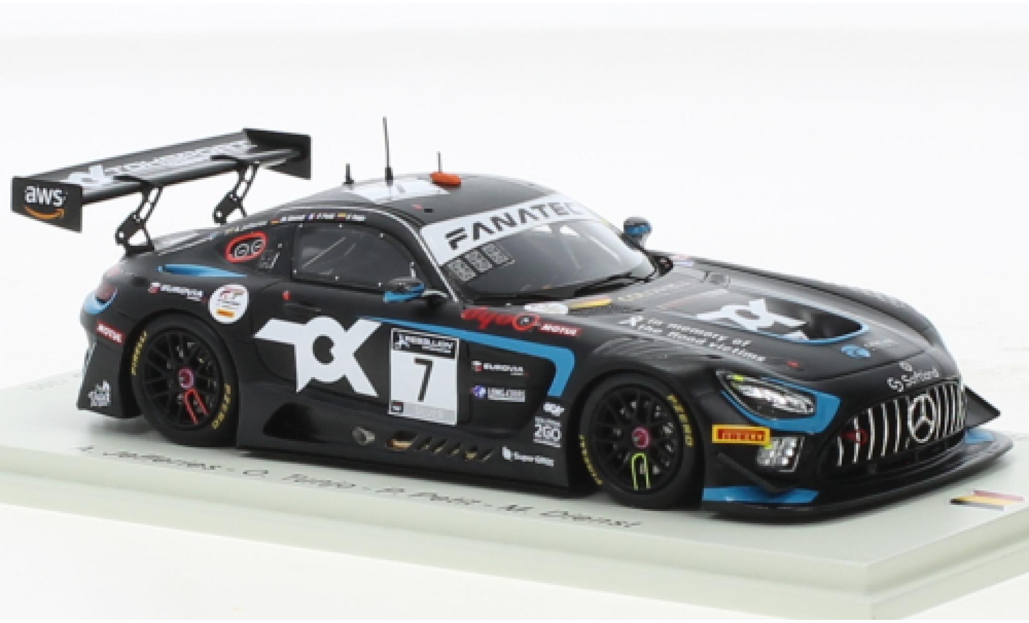Mercedes AMG GT 1/18 Spark 3 No.7 Toksport WRT 24h Spa 2021 diecast model cars