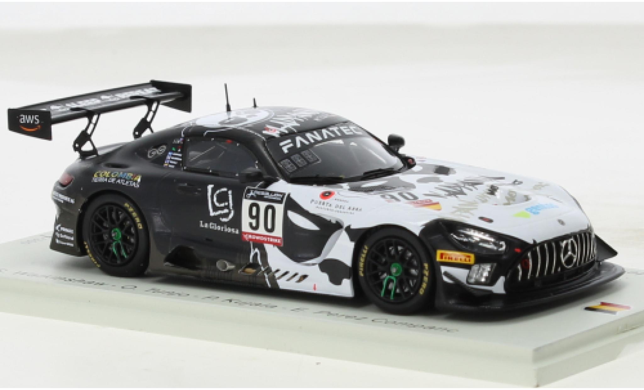 Mercedes AMG GT 1/43 Spark 3 No.90 Madpanda Motorsport 24h Spa 2022 diecast model cars