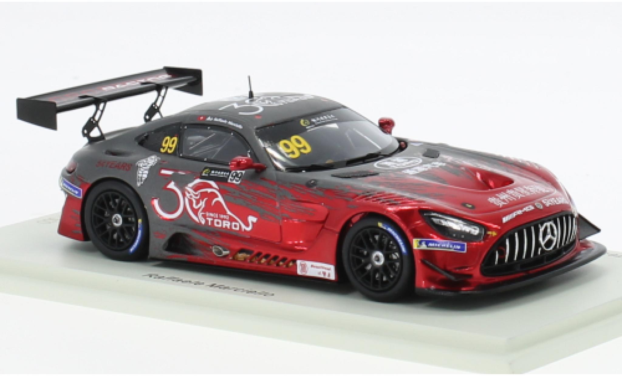 Mercedes AMG GT 1/43 Spark 3 No.99 Toro Racing GT Cup Macau 2022 diecast model cars