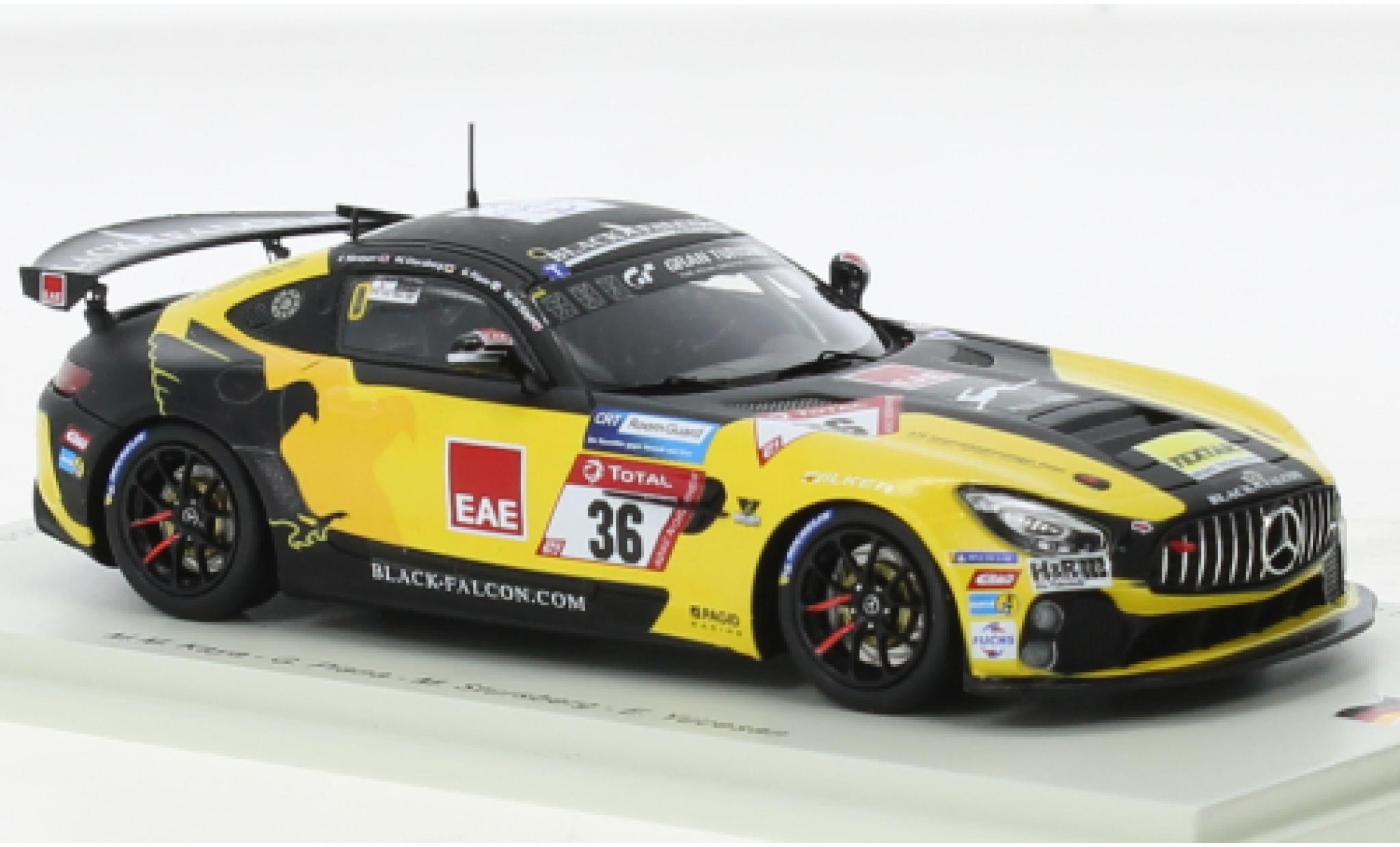 Mercedes AMG GT 1/43 Spark 4 No.36 Black Falcon Team TEXTAR 24h N&uuml;rburgring 2021 diecast model cars