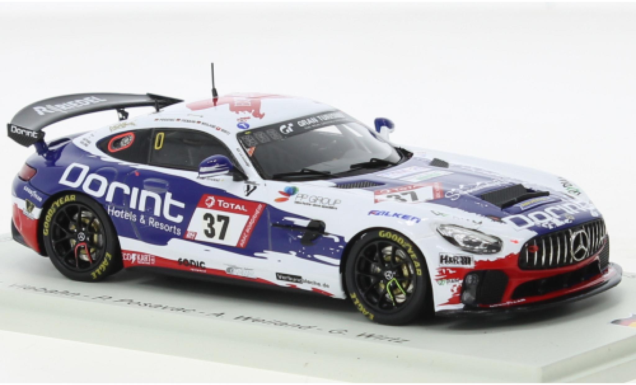 Mercedes AMG GT 1/43 Spark 4 No.37 Schnitzelalm Racing 24h N&uuml;rburgring 2021 diecast model cars