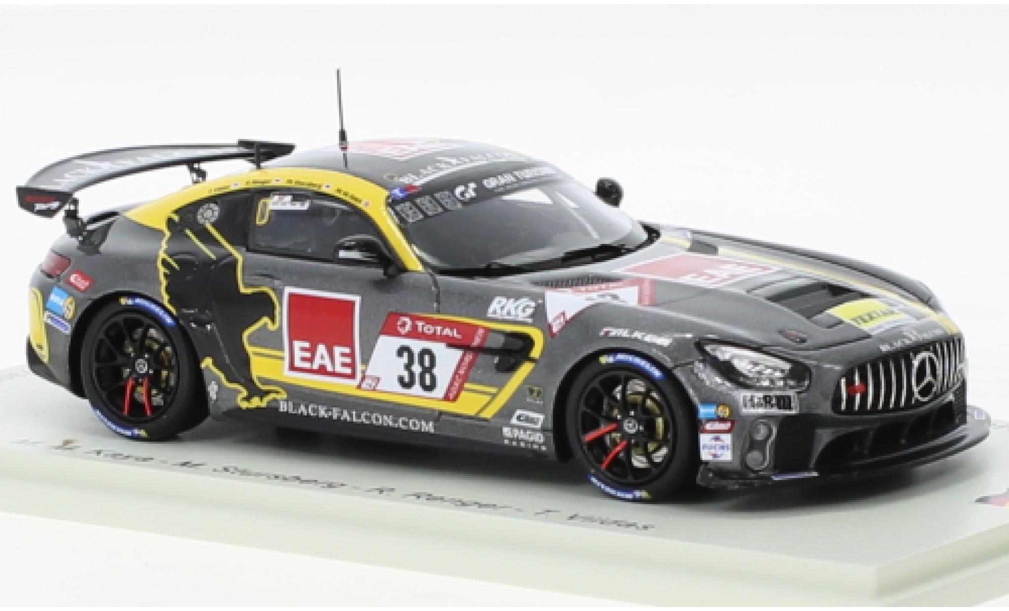 Mercedes AMG GT 1/43 Spark 4 No.38 Black Falcon Team TEXTAR 24h Nuerburgring 2020 diecast model cars