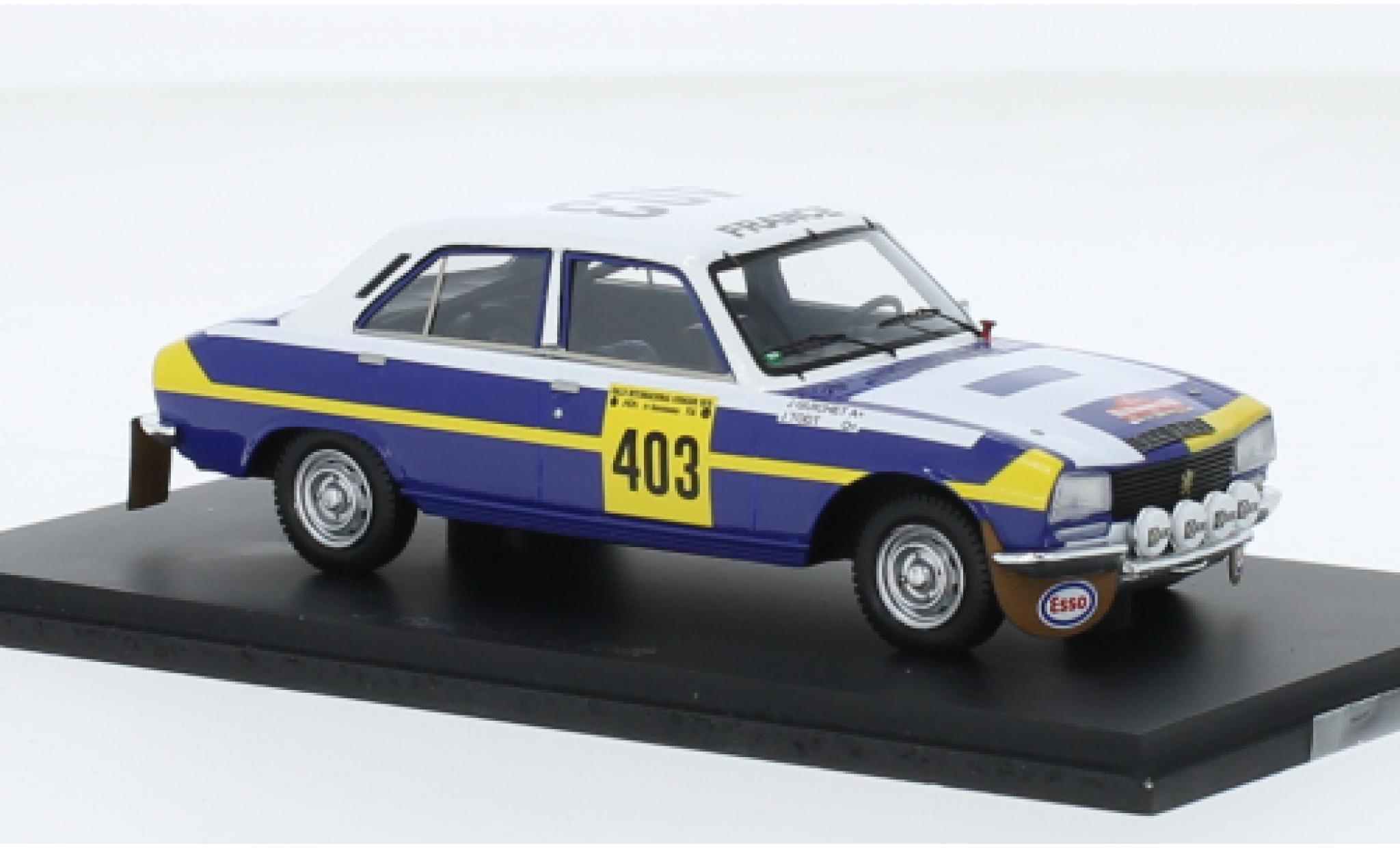 Peugeot 504 1/43 Spark No.403 Rally Codasur 1979 diecast model cars