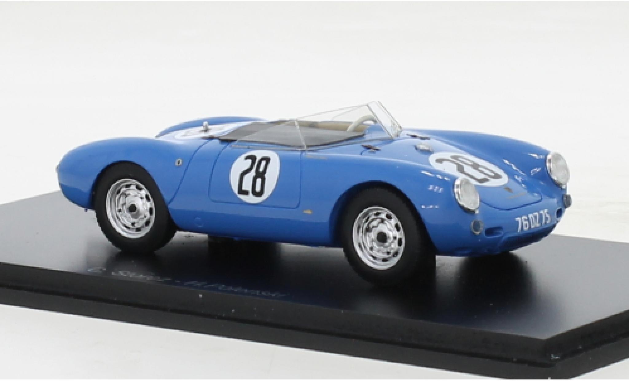 Porsche 550 1/43 Spark blue No.28 24h Le Mans 1965 diecast model cars
