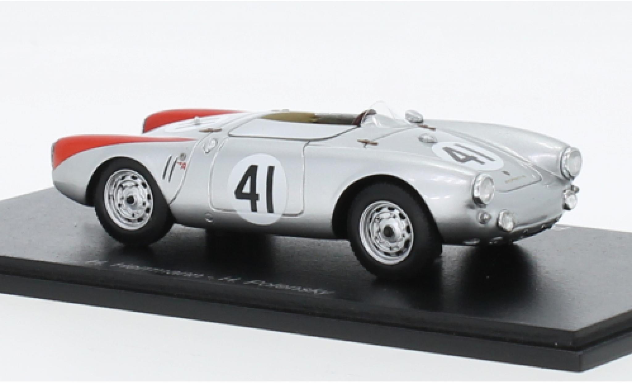 Porsche 550 1/43 Spark No.41 24h Le Mans 1954 diecast model cars