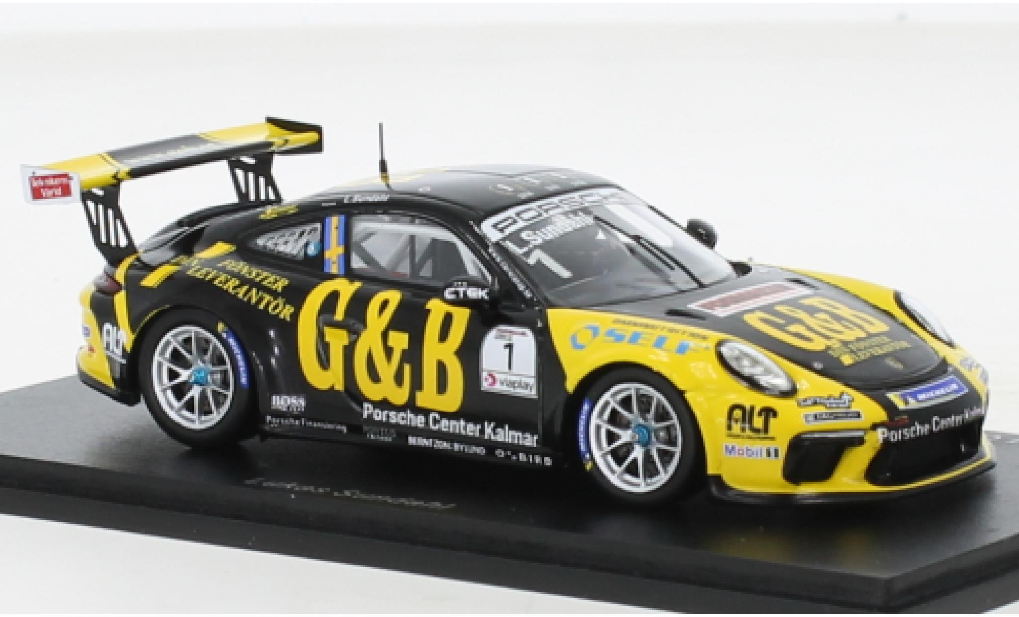 Porsche 991 GT3 Cup 1/43 Spark 911  No.1 Carrera Cup Scandinavia 2021 diecast model cars