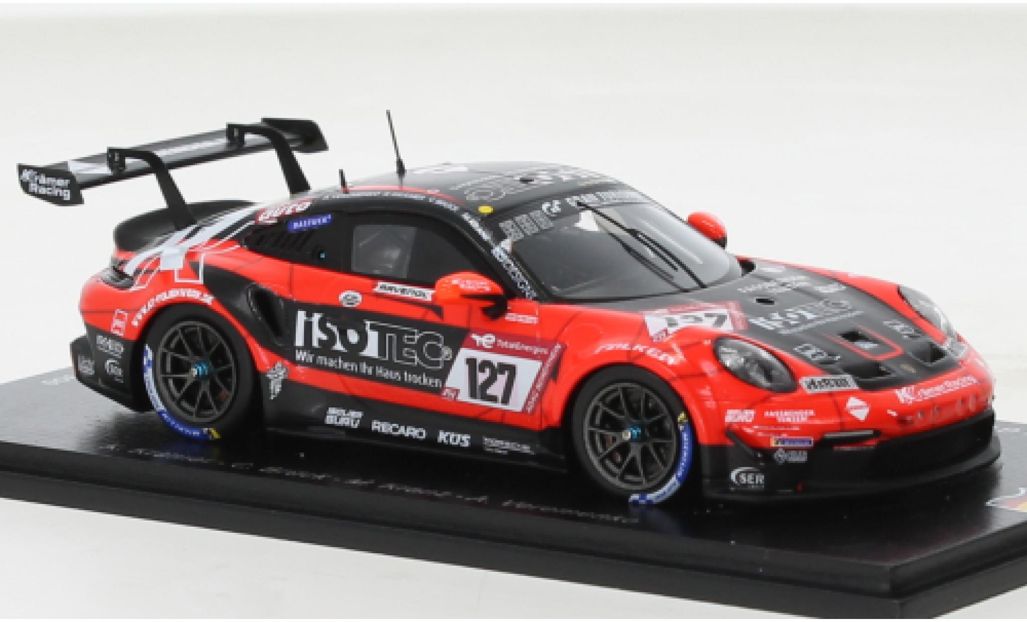 Porsche 991 GT3 Cup 1/43 Spark 911  No.127 KKr&auml;mer Racing 24h N&uuml;rburgring 2022 diecast model cars