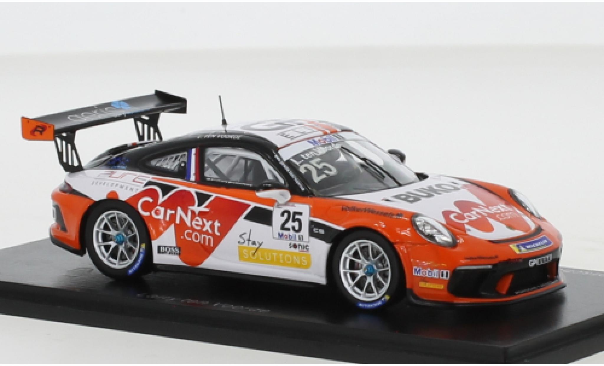 Porsche 992 GT3 1/43 Spark 911 (991) Cup No.25 Carrera Supercup 2020 diecast model cars