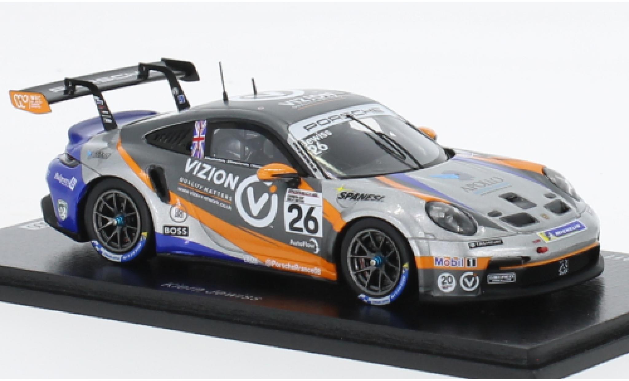 Porsche 991 GT3 Cup 1/43 Spark 911  No.26 Carrera Cup Great Britain 2022 diecast model cars