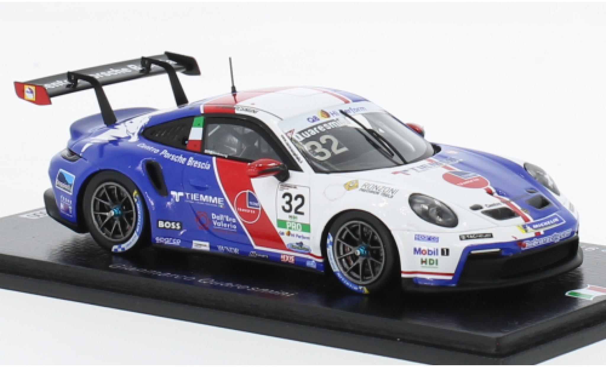 Porsche 991 GT3 Cup 1/43 Spark 911  No.32 Carrera Cup Italia 2022 diecast model cars