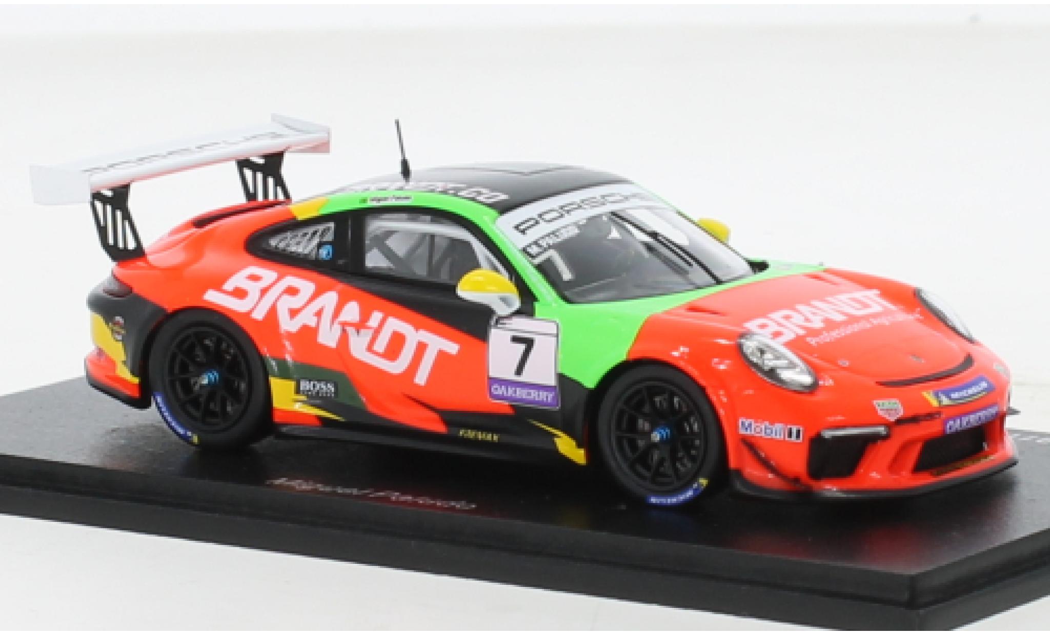 Porsche 991 GT3 Cup 1/43 Spark 911  No.7 Carrera Cup Brasilien 2021 diecast model cars