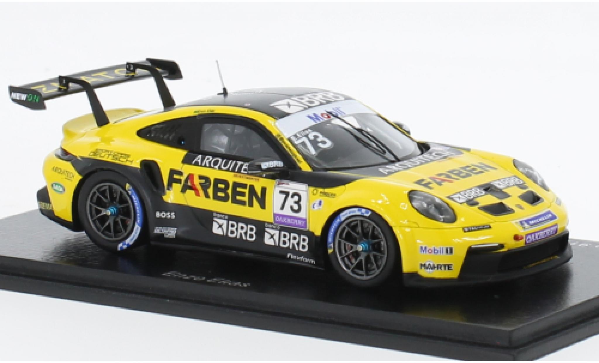 Porsche 991 GT3 Cup 1/43 Spark 911  No.73 Carrera Cup Br&eacute;sil 2022 diecast model cars