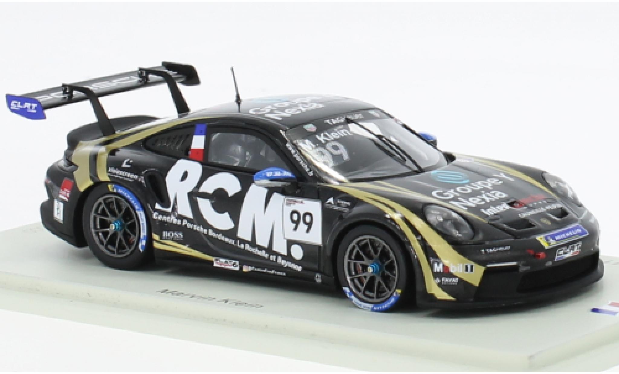 Porsche 991 GT3 Cup 1/43 Spark 911  No.99 Carrera Cup France 2022 diecast model cars