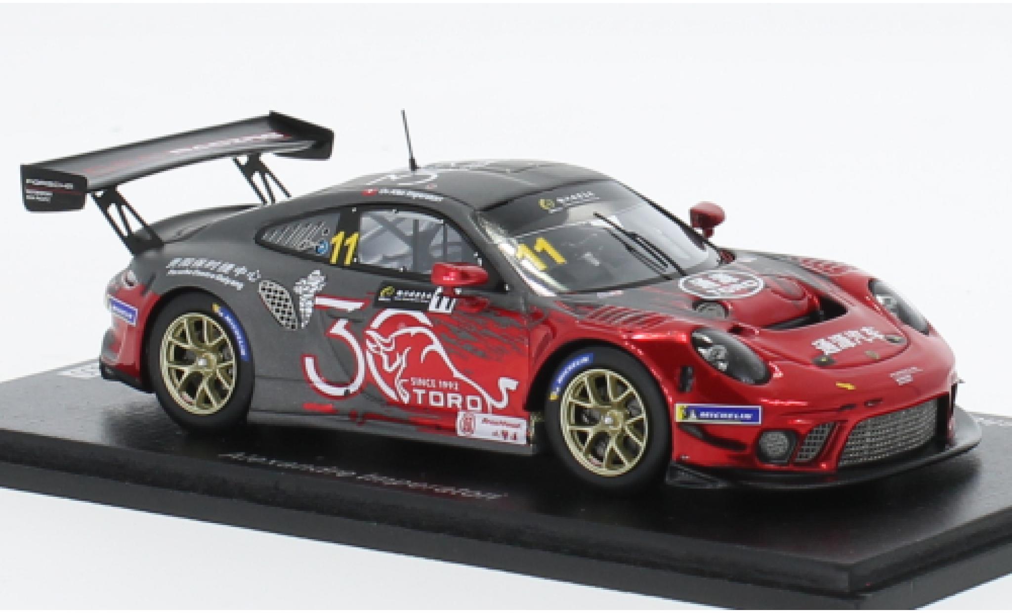 Porsche 991 GT3 R 1/43 Spark 911  No.11 Toro Racing GT Cup Macau 2022 diecast model cars
