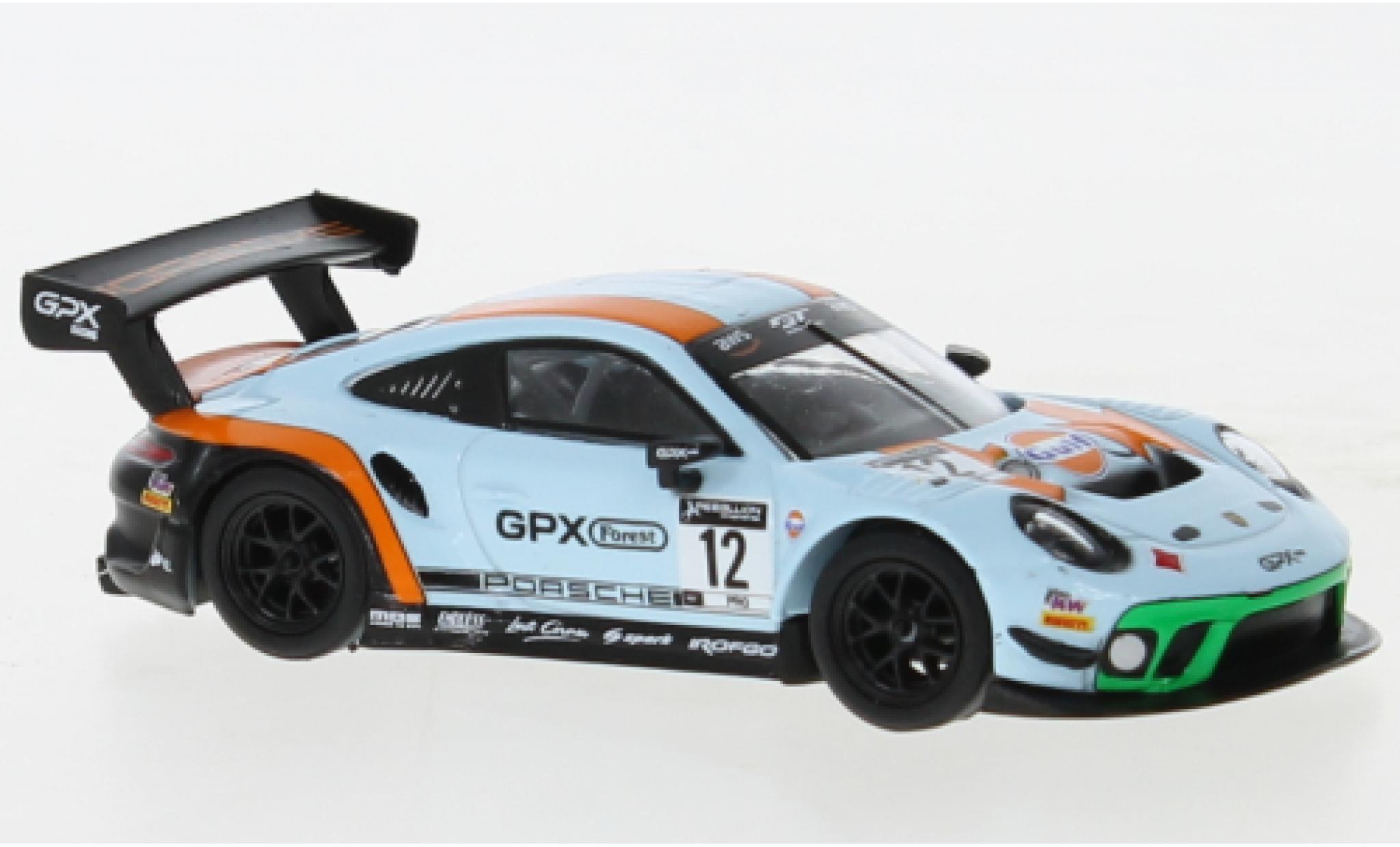 Porsche 991 GT3 R 1/64 Spark 911  No.12 GPX Racing The Diamond diecast model cars