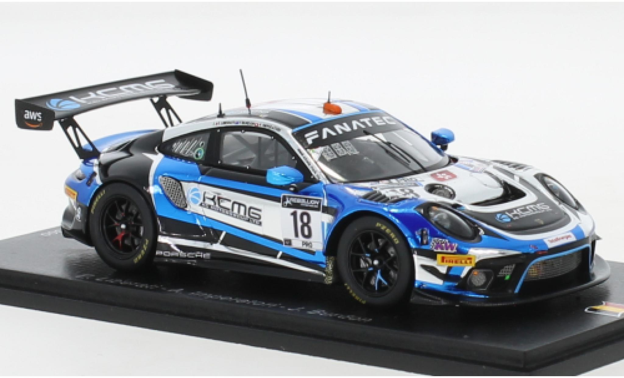 Porsche 991 GT3 R 1/43 Spark 911  No.18 KCMG 24h Spa 2021 diecast model cars