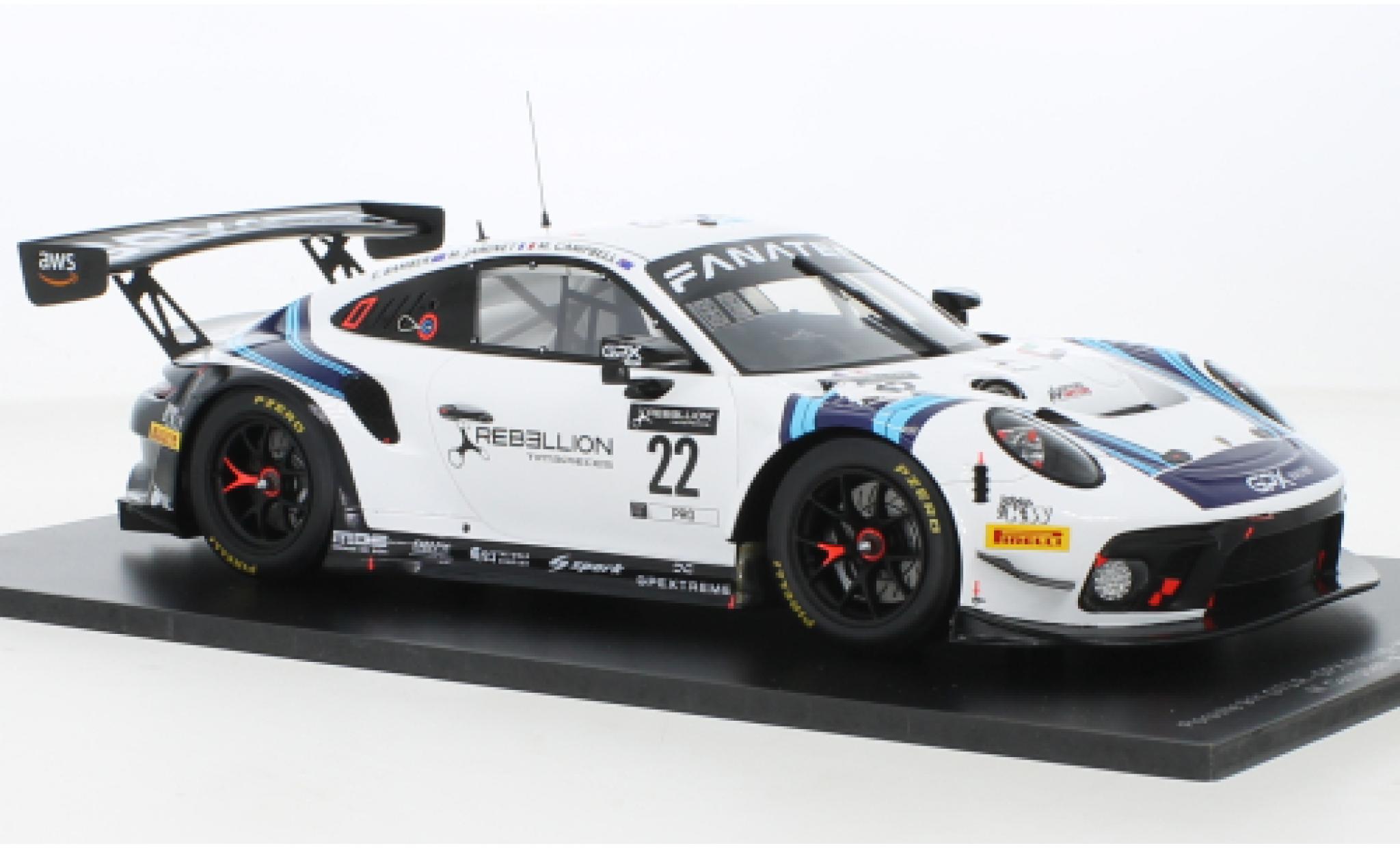 Porsche 991 GT3 R 1/18 Spark 911  No.22 GPX Racing WEC 1000km Paul Ricard 2021 diecast model cars