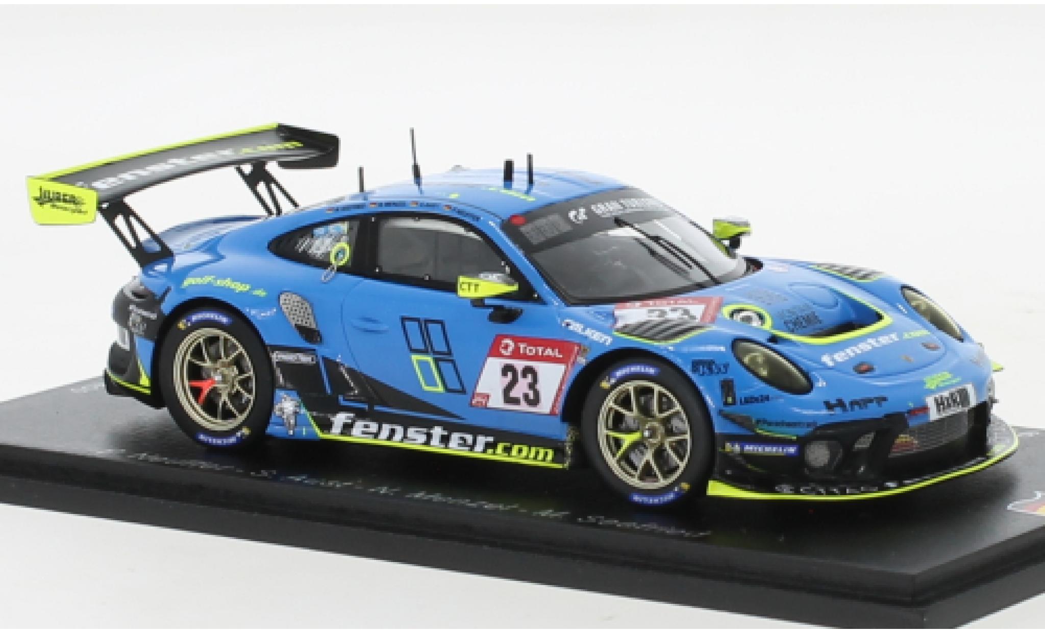 Porsche 991 GT3 R 1/43 Spark 911  No.23 Huber Motorsport 24h Nuerburgring 2021 diecast model cars