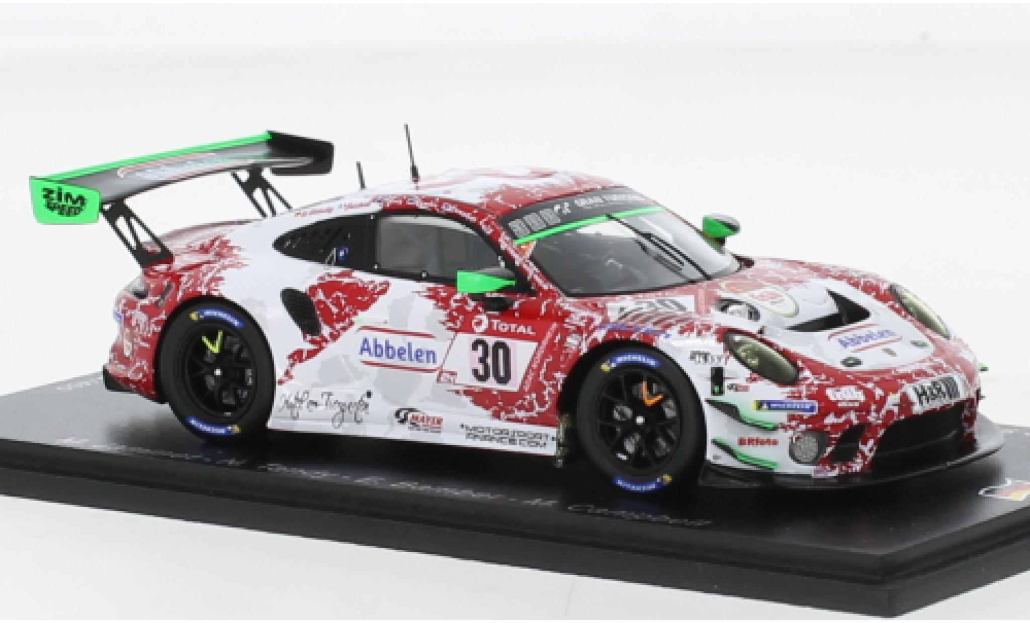 Porsche 991 GT3 R 1/43 Spark 911  No.30 Frikadelli Racing Team 24h Nuerburgring 2021 diecast model cars