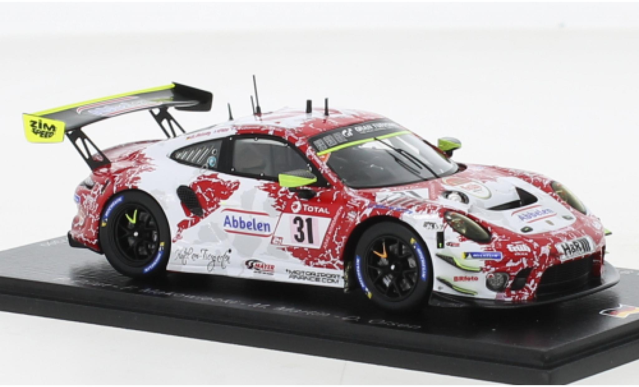 Porsche 991 GT3 R 1/43 Spark 911  No.31 Frikadelli Racing Team 24h Nuerburgring 2021 diecast model cars