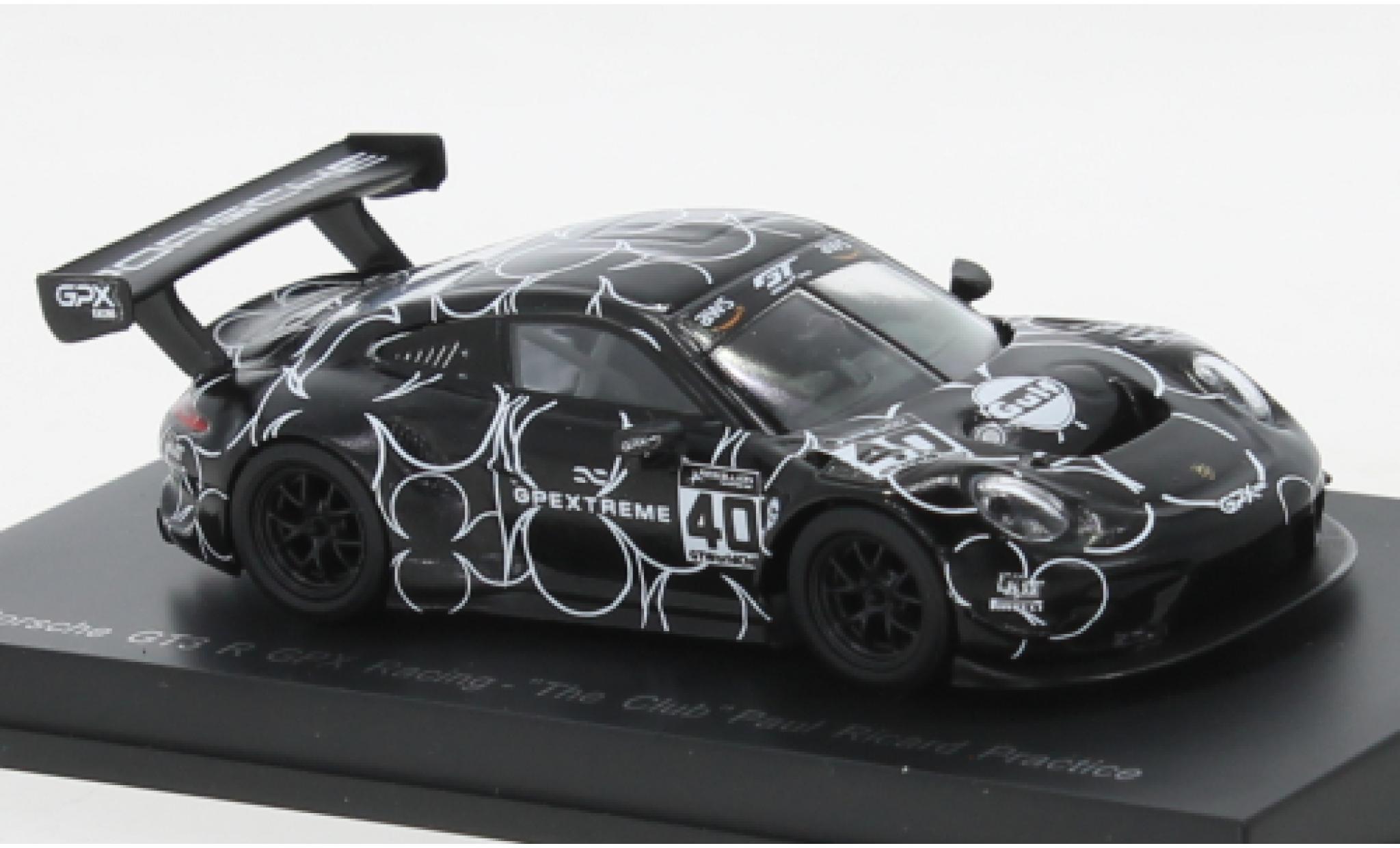 Porsche 991 GT3 R 1/64 Spark 911  No.40 GPX Racing The Club Test Paul Ricard diecast model cars