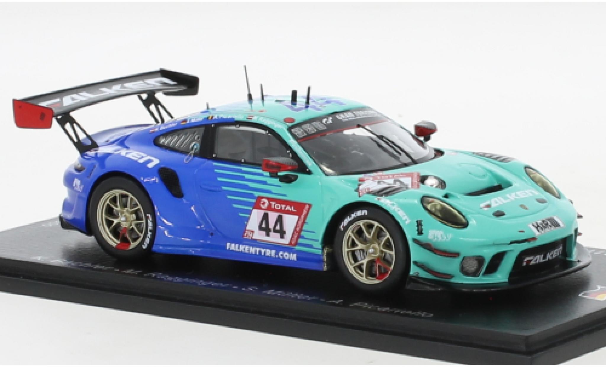 Porsche 991 GT3 R 1/43 Spark 911  No.44 Falken Motorsports Falken 24h Nuerburgring 2021 diecast model cars