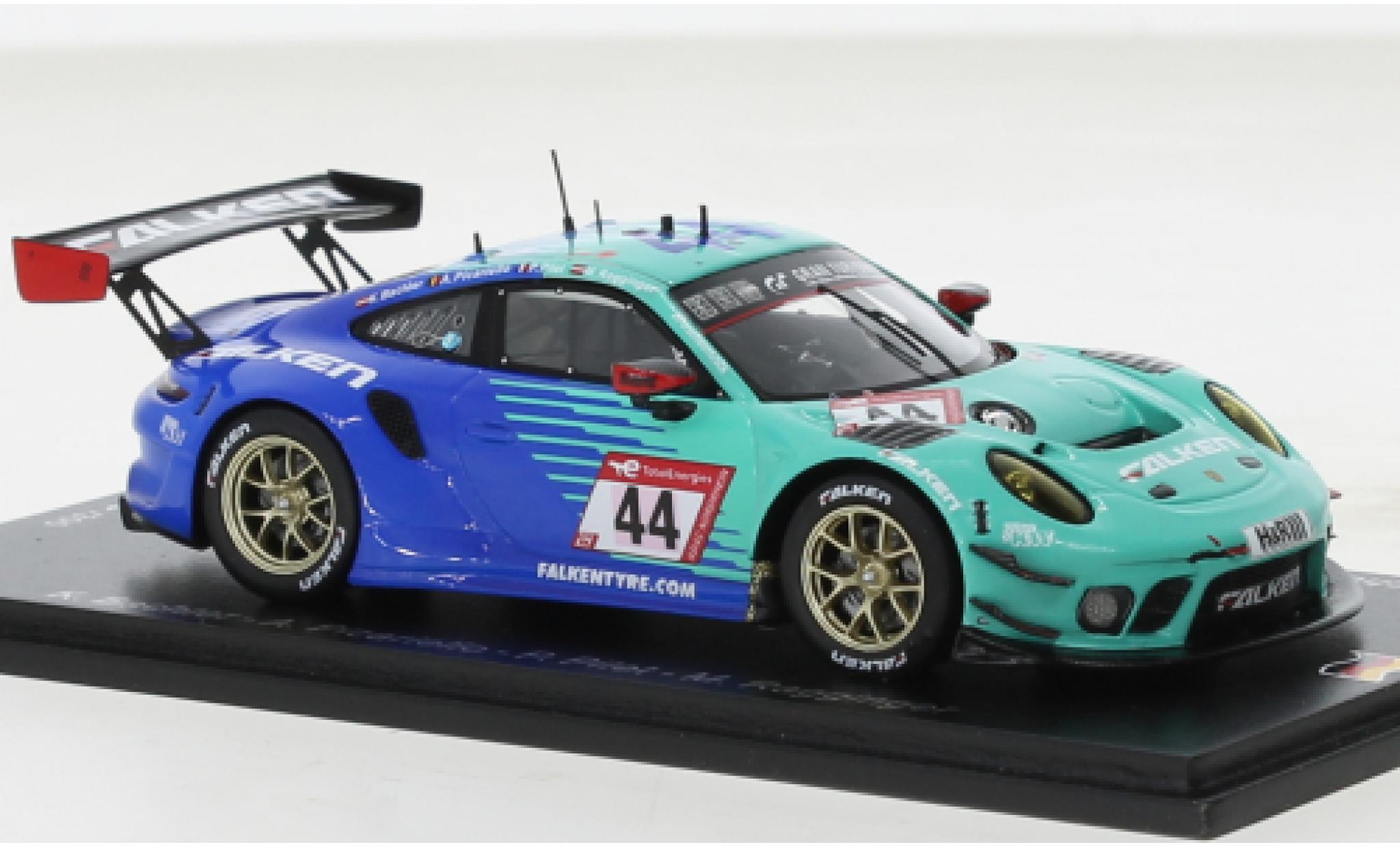 Porsche 991 GT3 R 1/43 Spark 911  No.44 Falken Motorsports Falken 24h N&uuml;rburgring 2022 diecast model cars