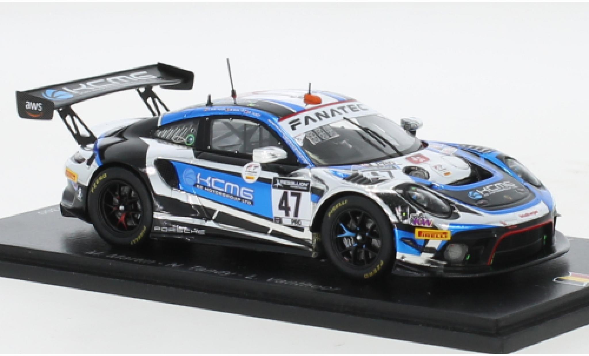 Porsche 991 GT3 R 1/43 Spark 911  No.47 KCMG 24h Spa 2021 diecast model cars
