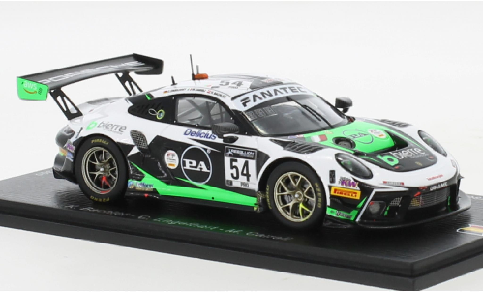 Porsche 991 GT3 R 1/43 Spark 911  No.54 Dinamic Motorsport 24h Spa 2021 diecast model cars