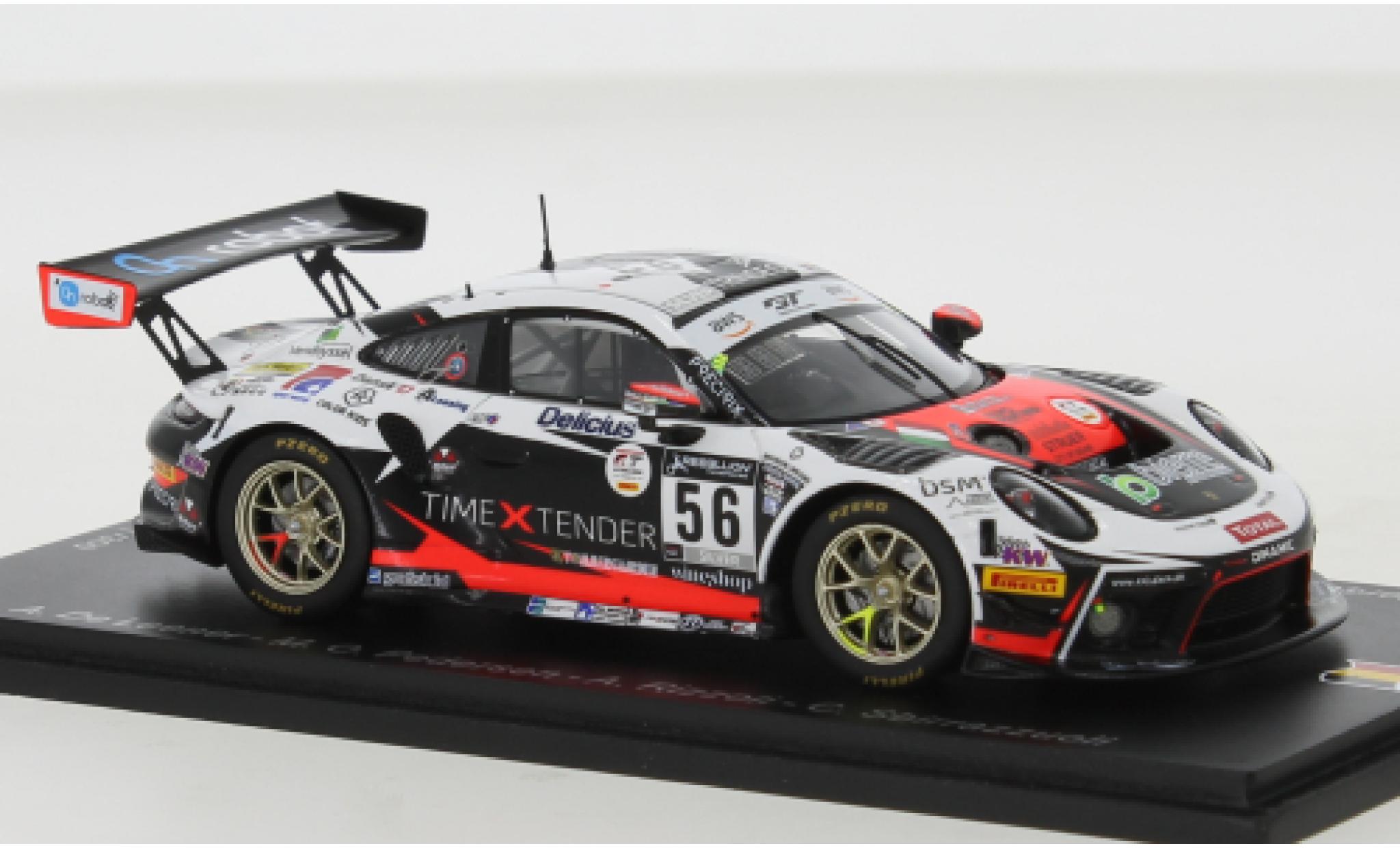 Porsche 992 GT3 R 1/43 Spark 911 (991) No.56 Dinamic Motorsport 24h Spa 2020 diecast model cars